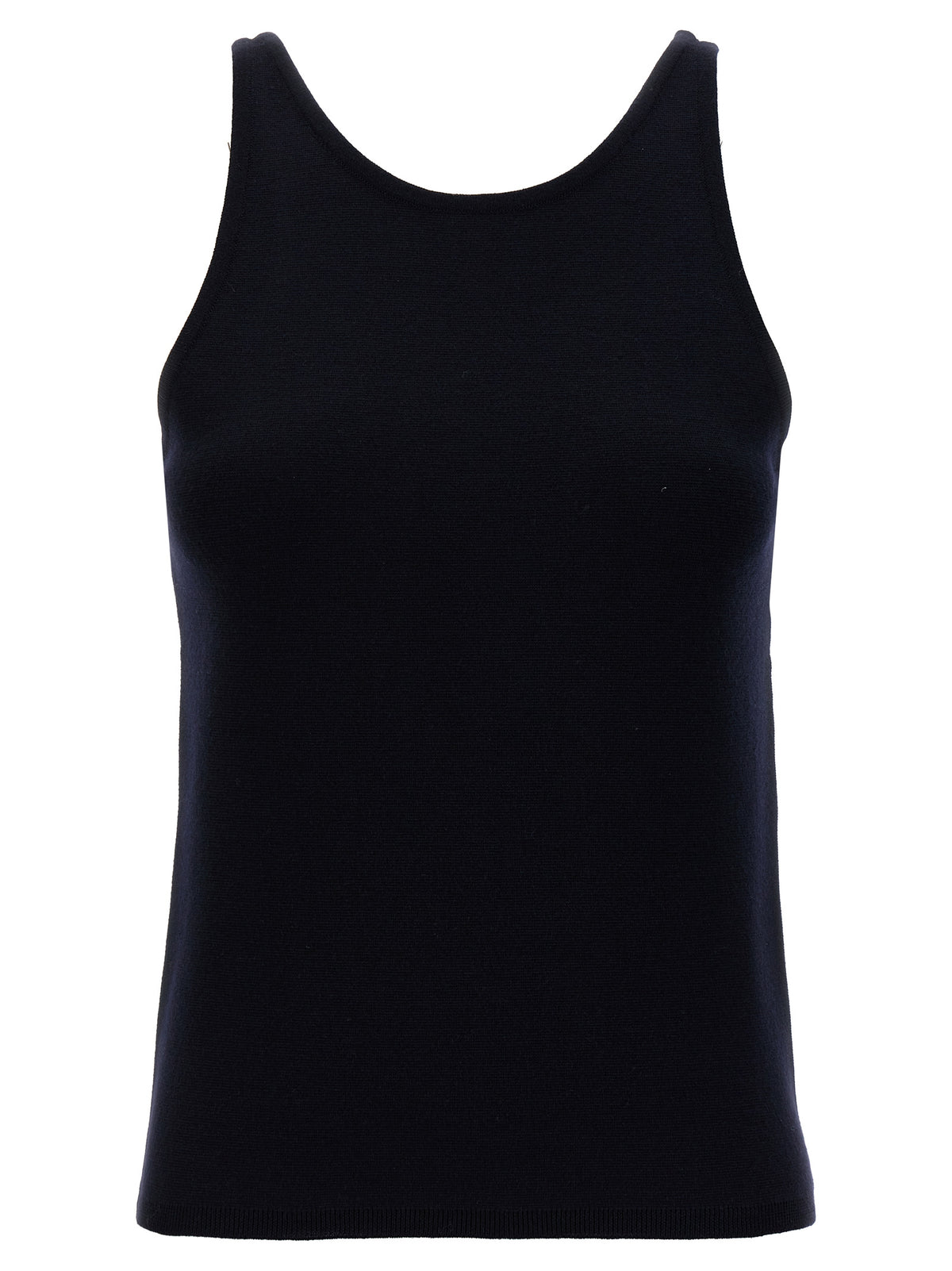 Max Mara Blue Virgin Wool Tank Tops