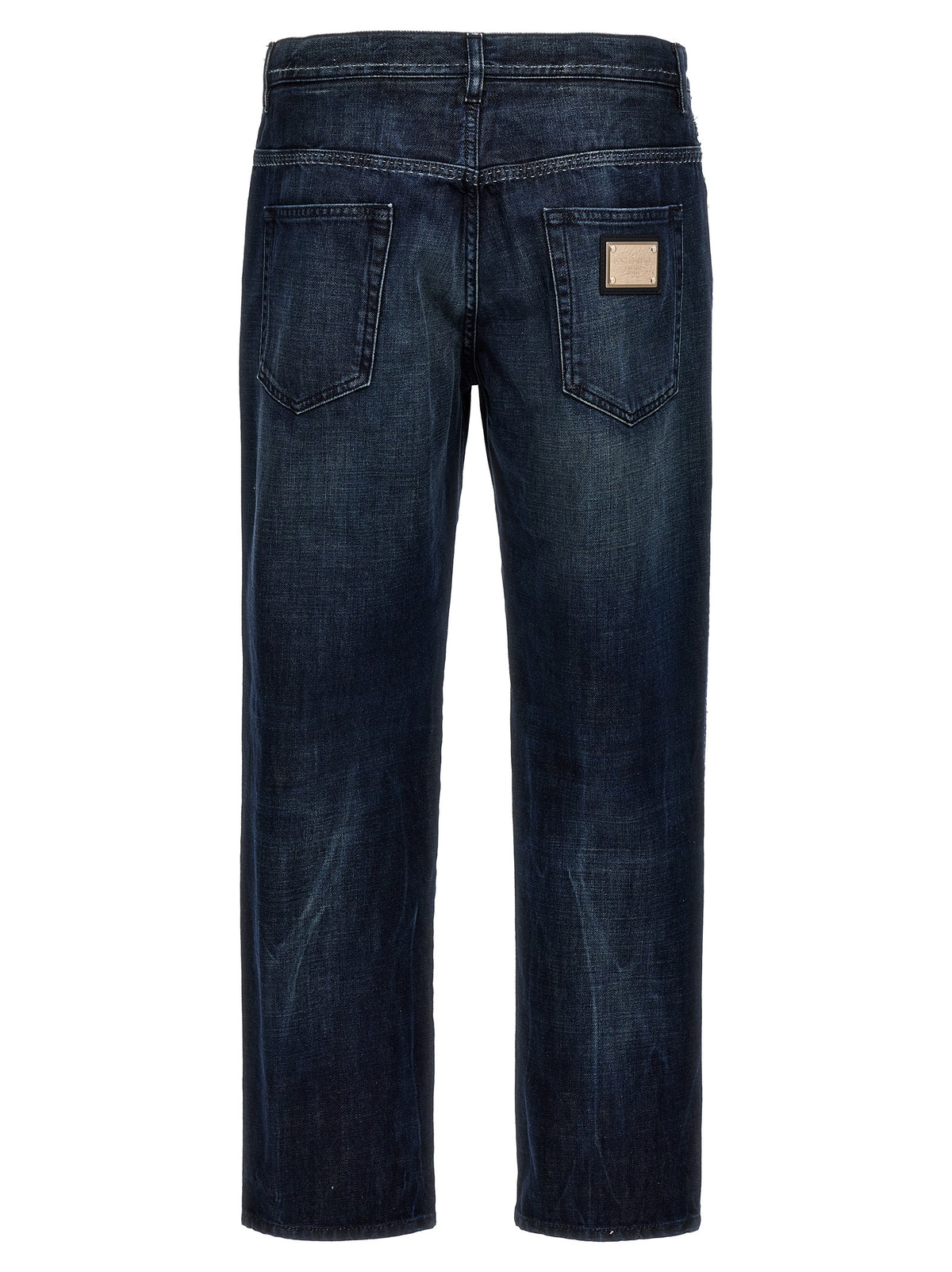 Dolce & Gabbana Blue Cotton Skinny Jeans