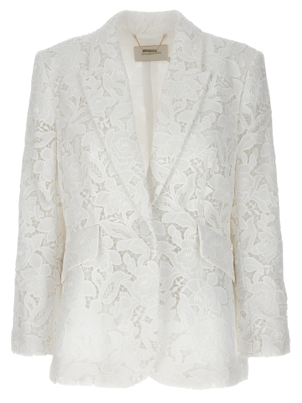 Zimmermann White Polyester Blazer
