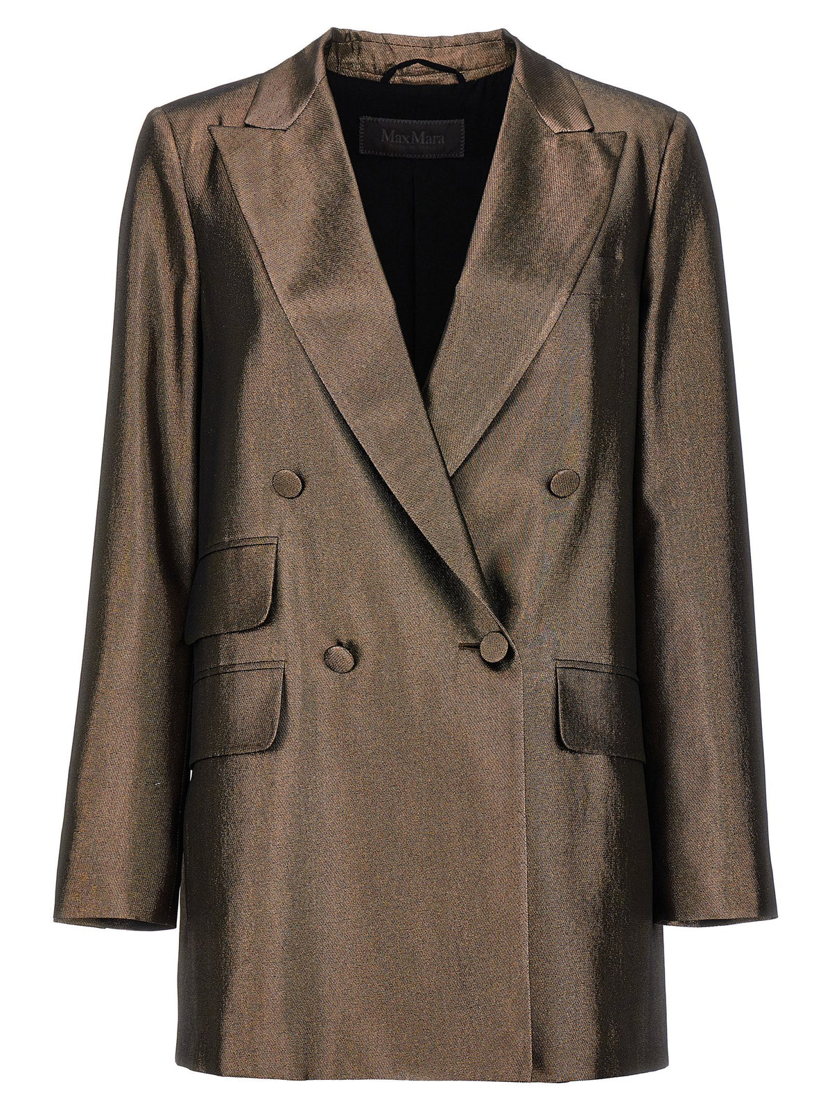 Max Mara Brown Silk Blazer