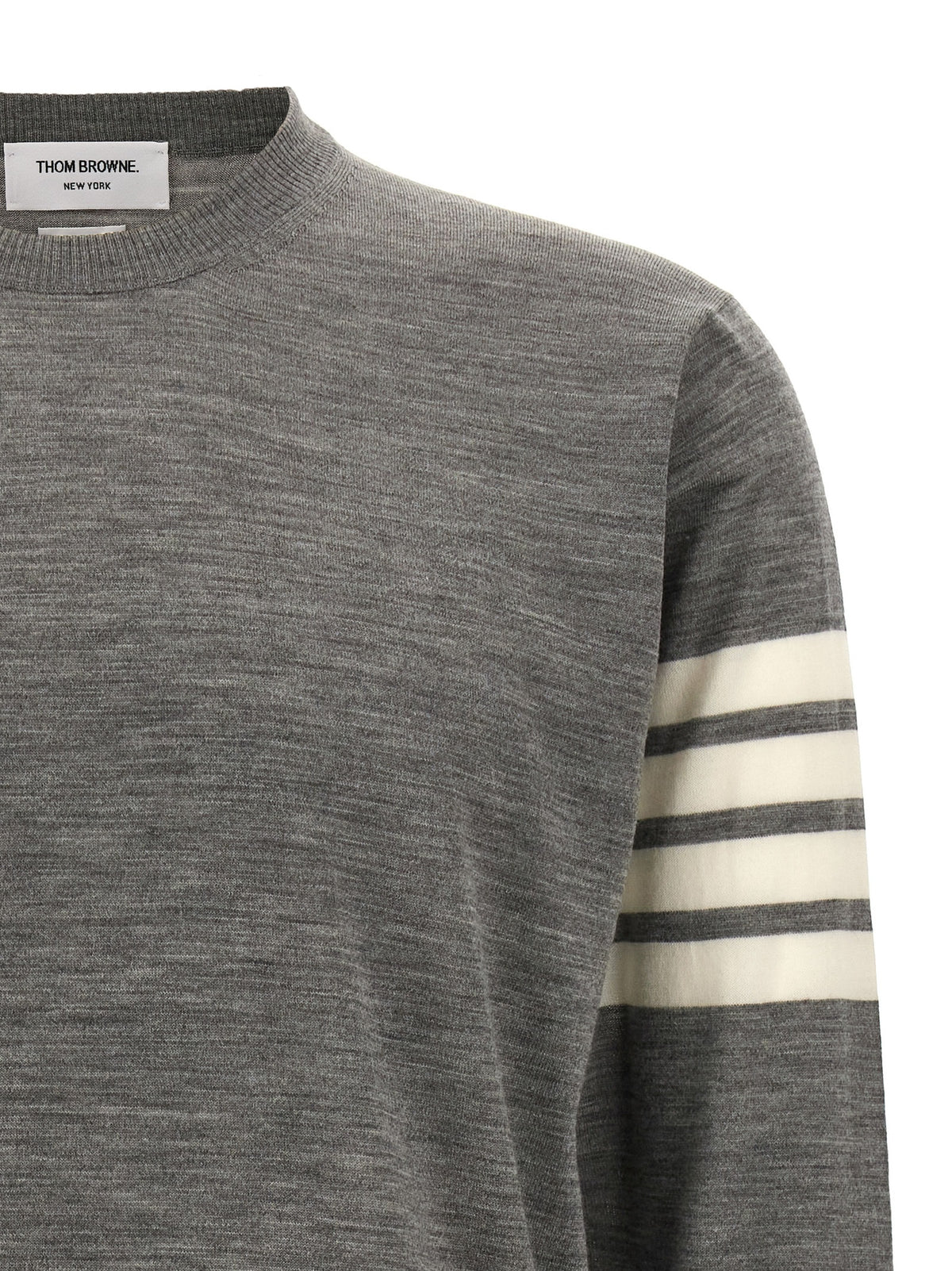 Thom Browne Gray Virgin Wool Cardigan