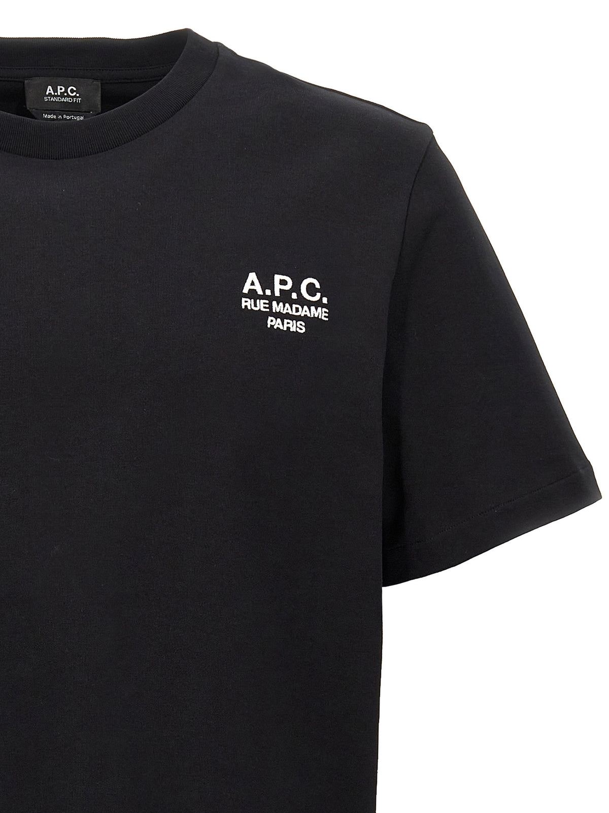 A.P.C. Black Cotton T-Shirt