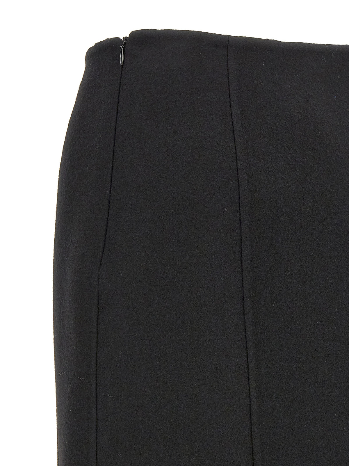Ermanno Scervino Black Virgin Wool Mini Skirt
