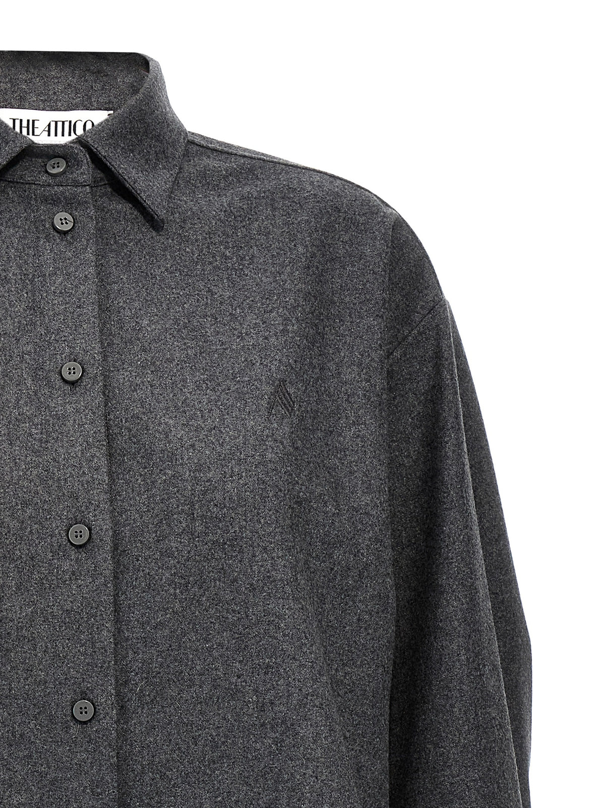 The Attico Gray Wool Blouse