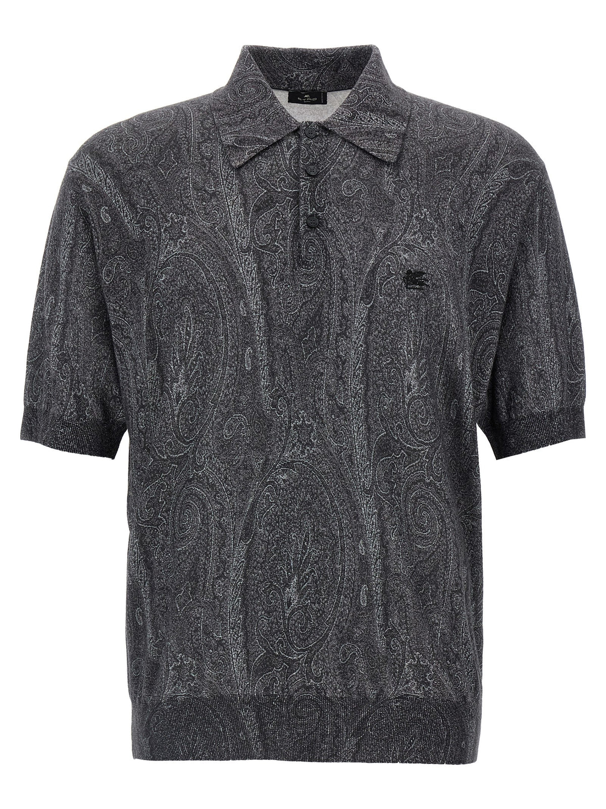 Etro Multicolor Silk Polo Shirt