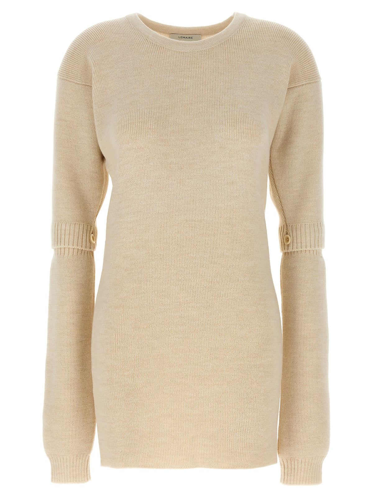 Lemaire White Acetate Short Dress
