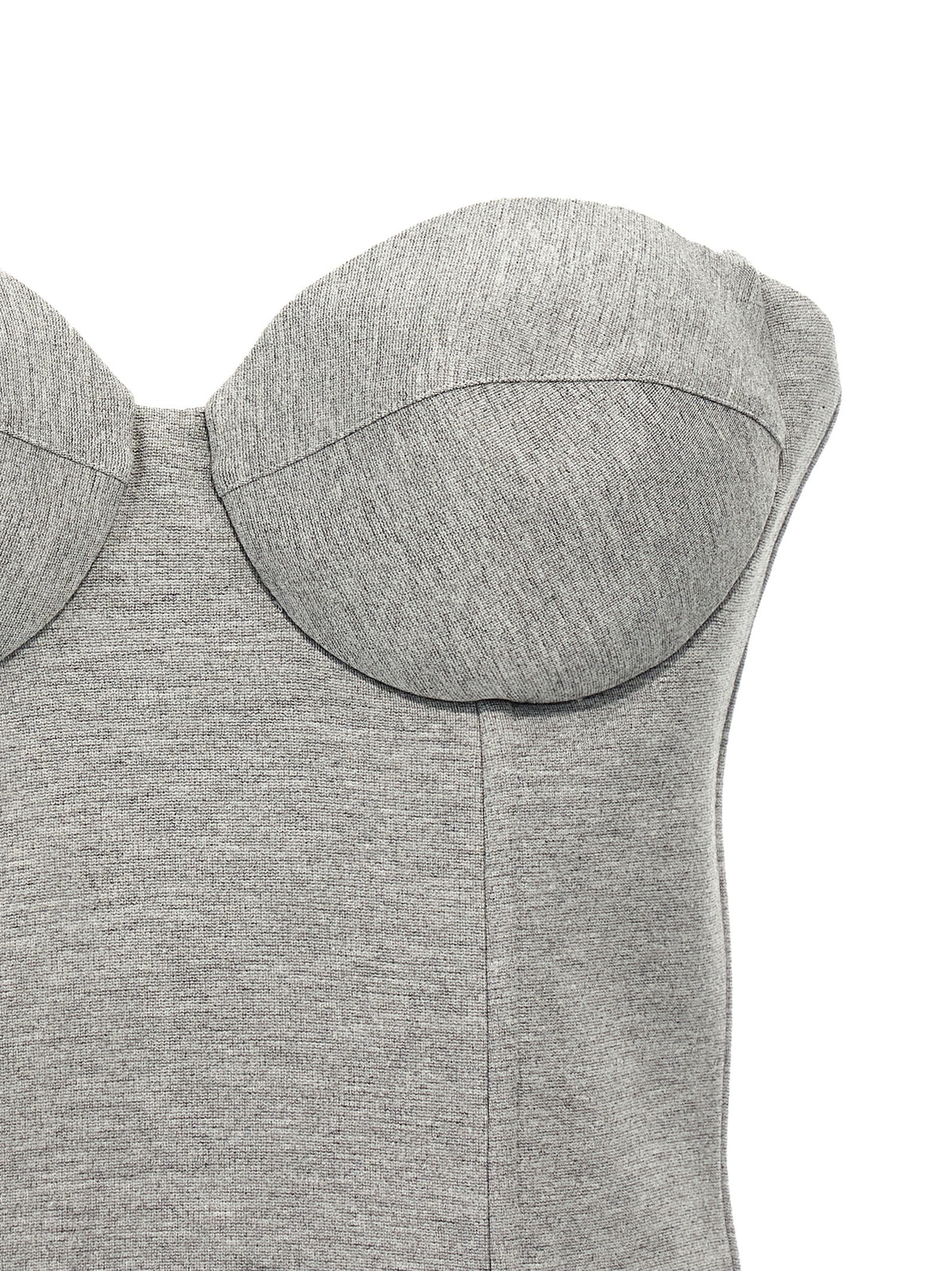 Giuseppe Di Morabito Gray Viscose Sleeveles T-Shirt