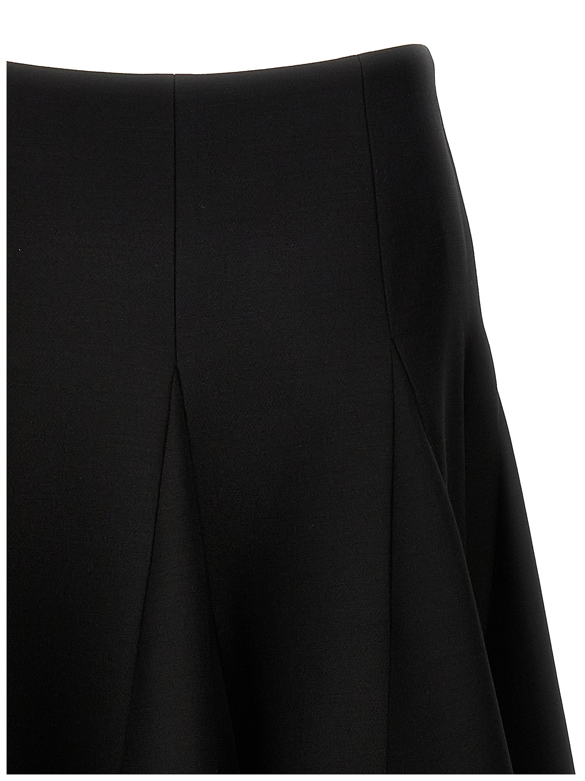 Valentino Garavani Black Virgin Wool Mini Skirt