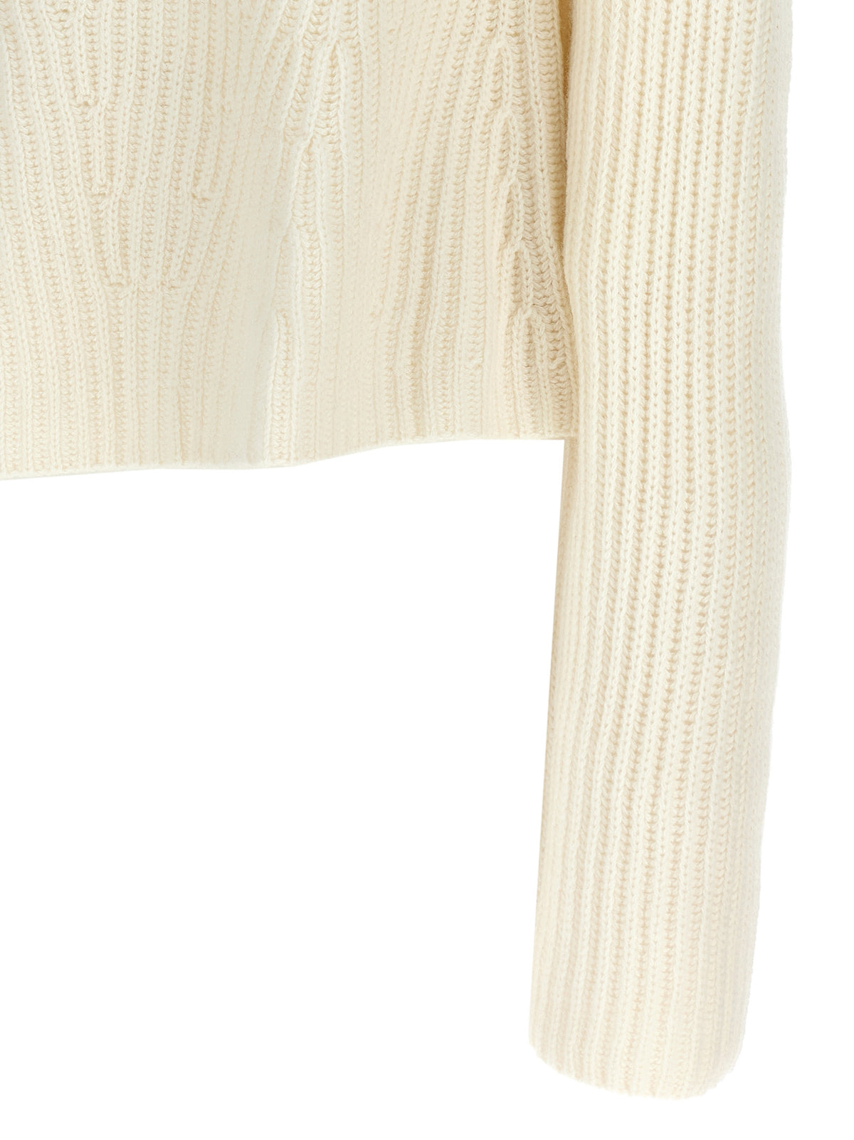 Loulou De Saison White Cashmere Cardigan