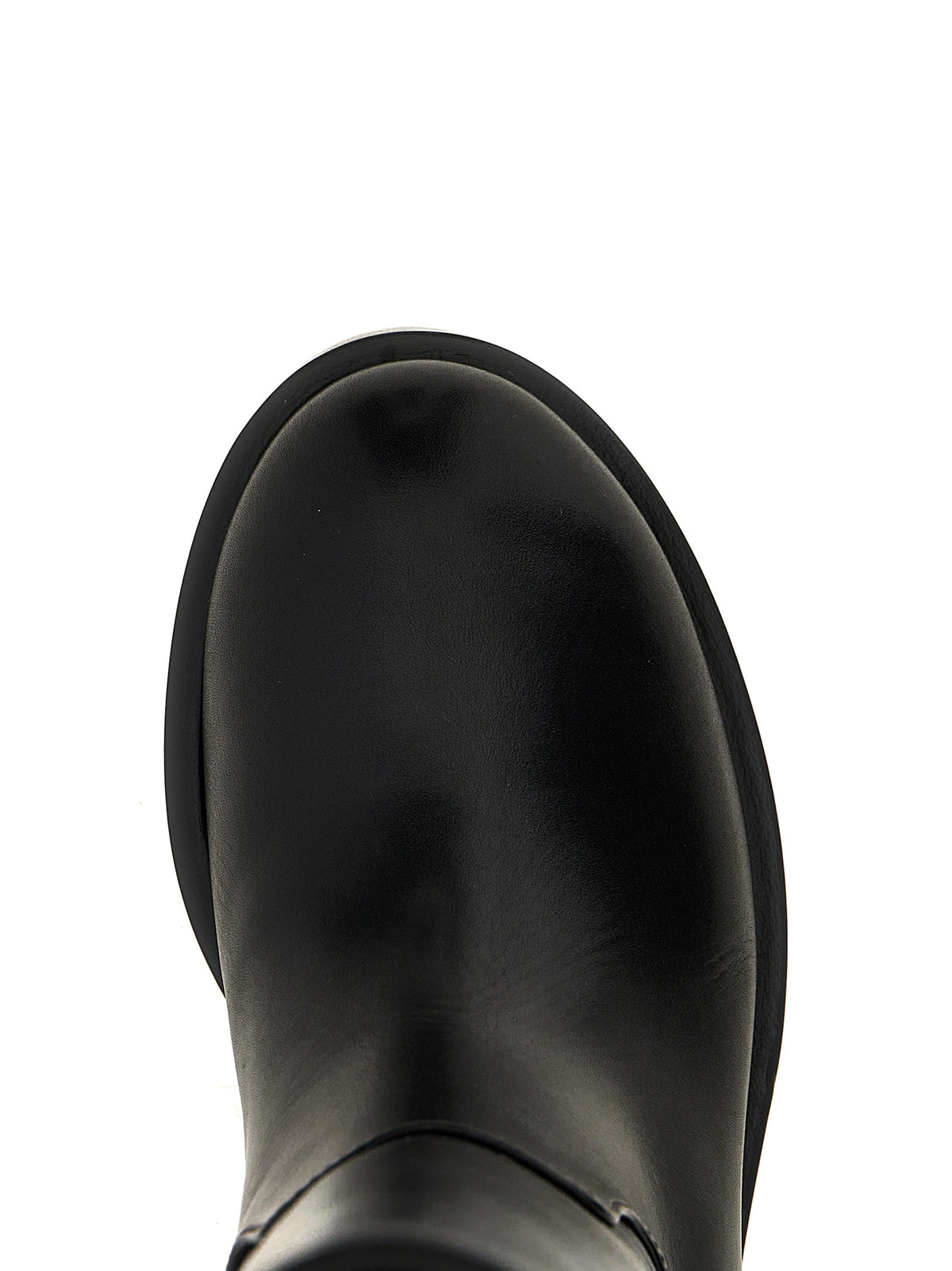 MACH & MACH Black Calfskin Over The Knee