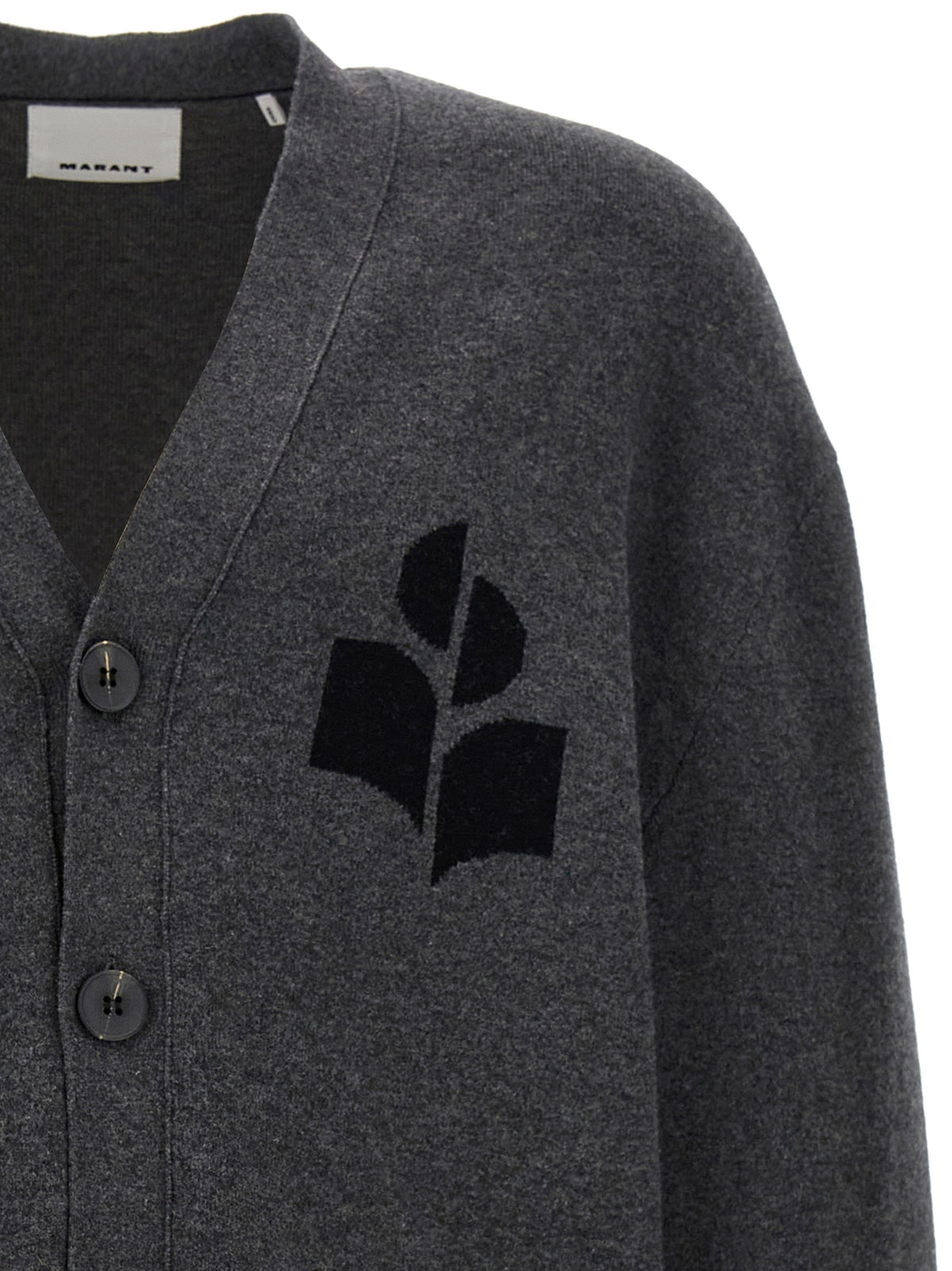 Isabel Marant Gray Cotton Cardigan