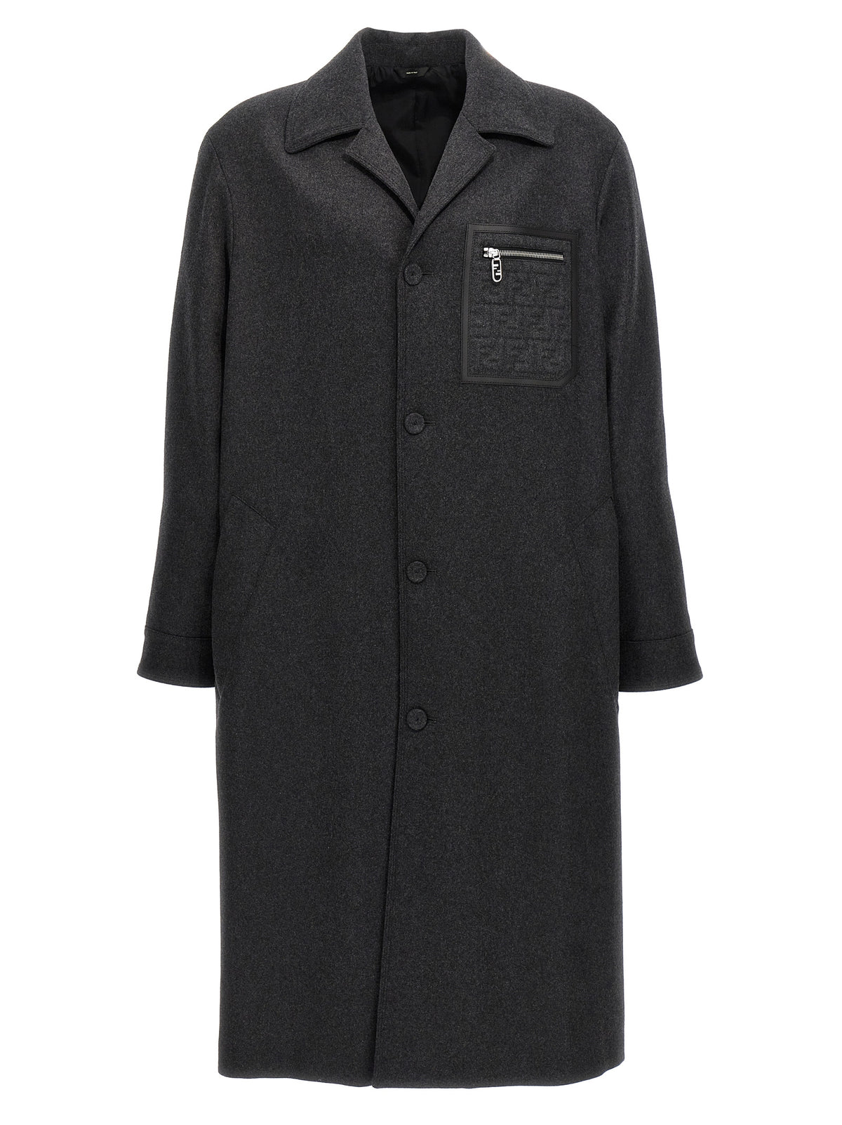 Fendi Gray Cashmere Coat