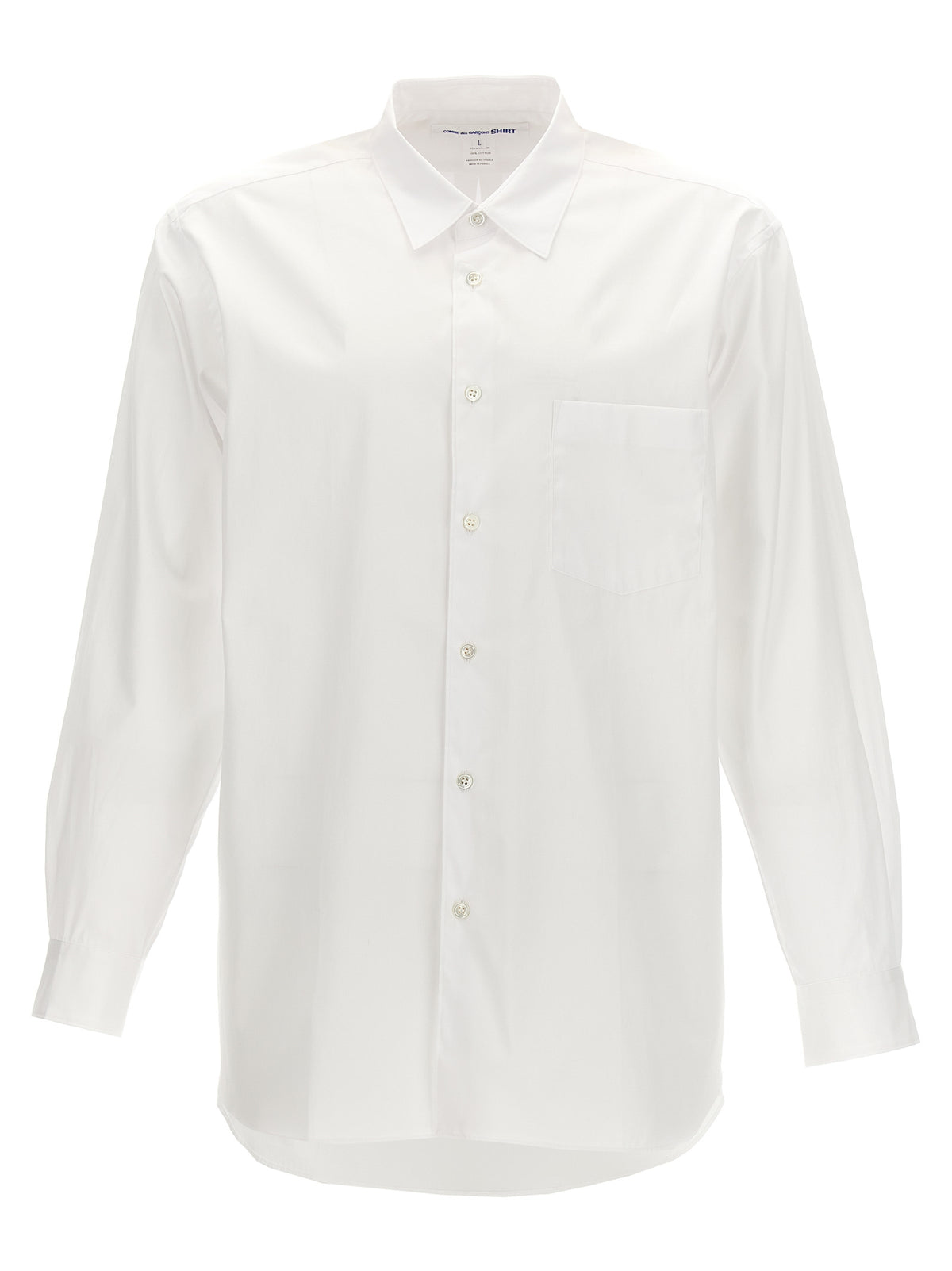 Comme Des Garçons White Cotton Blouse