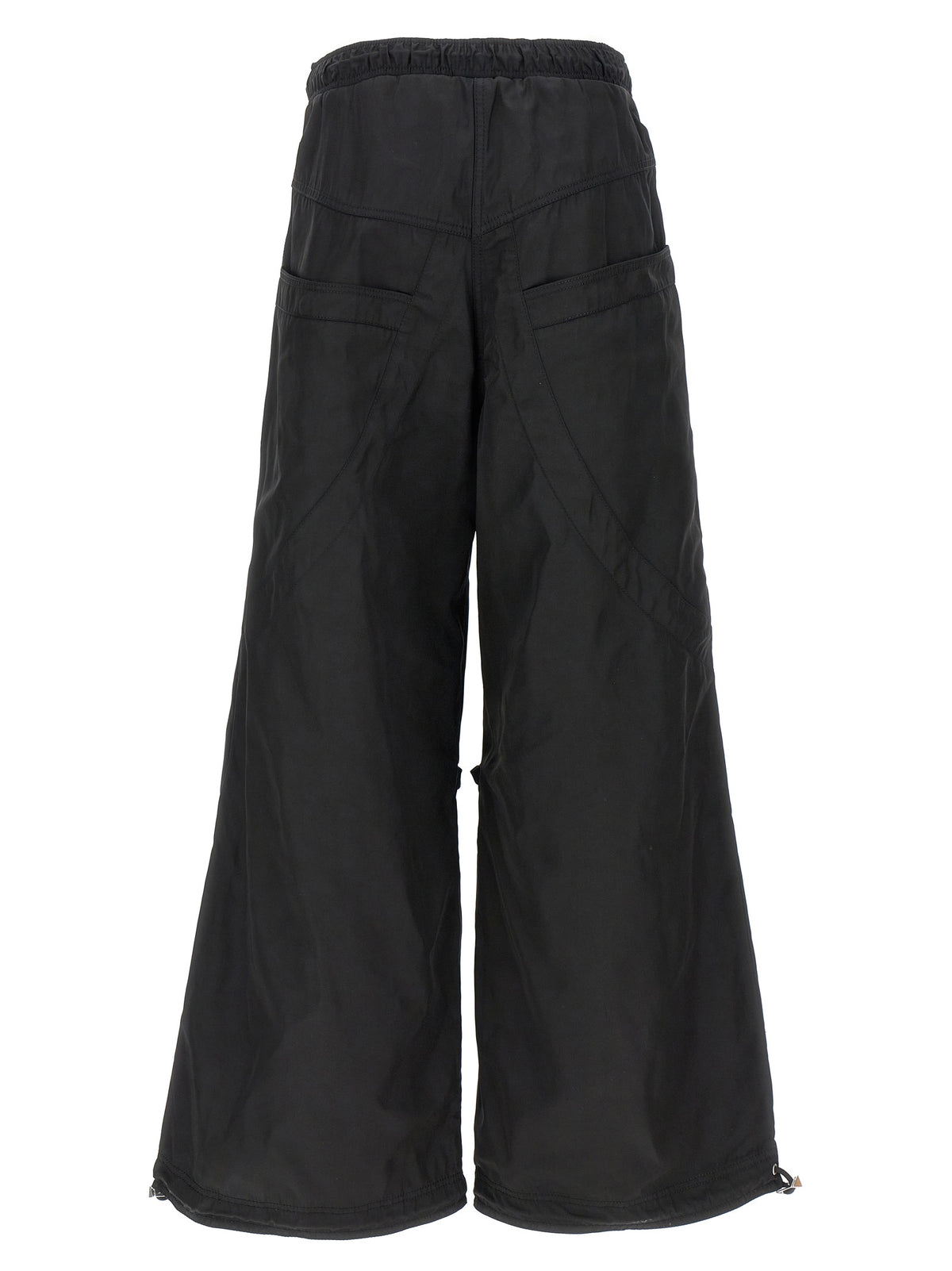 The Attico Black Polyester Casual Pants