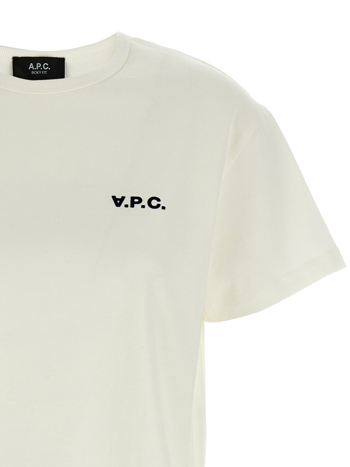 A.P.C. White Cotton T-Shirt