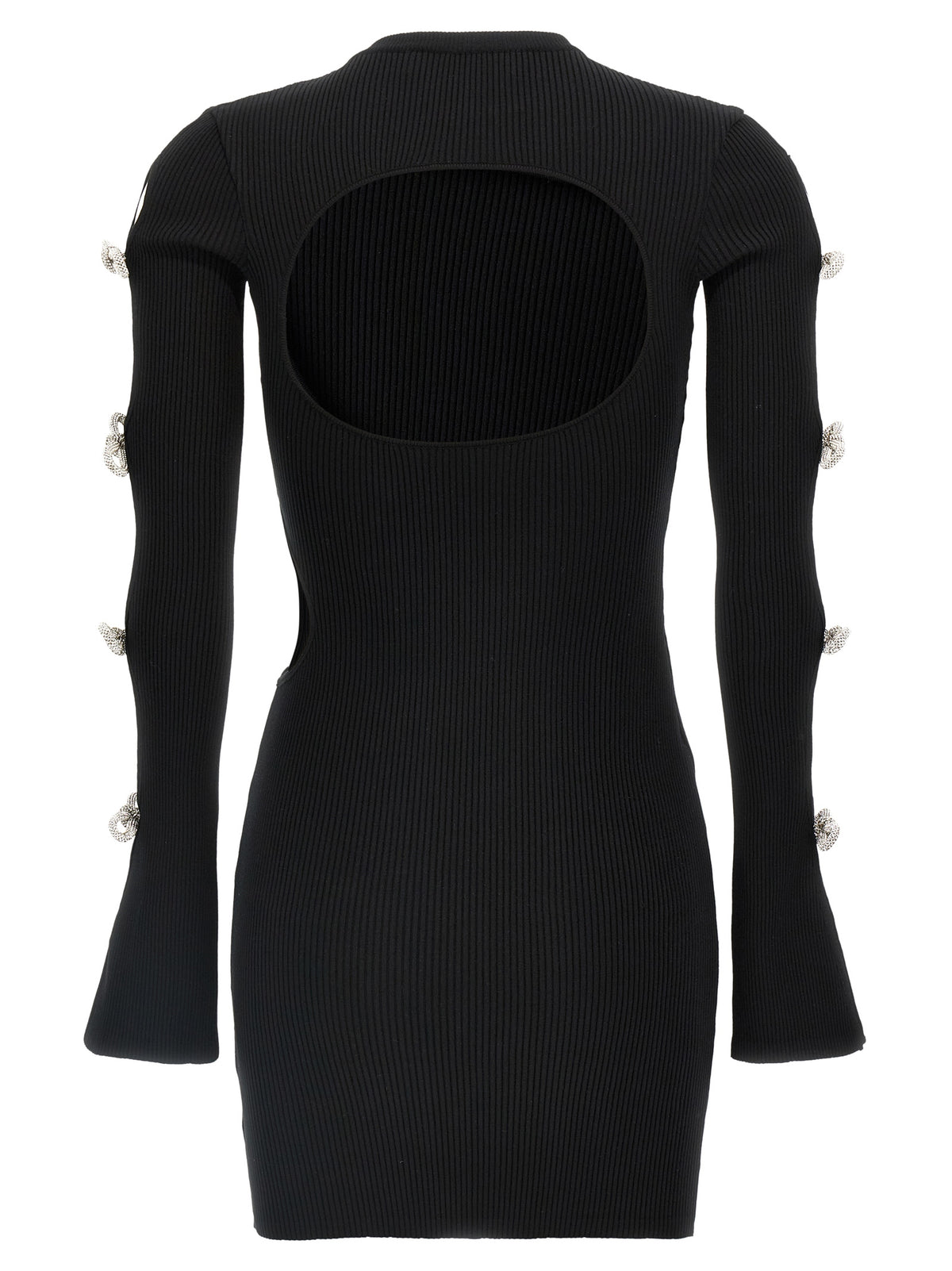 MACH & MACH Black Viscose Short Dress