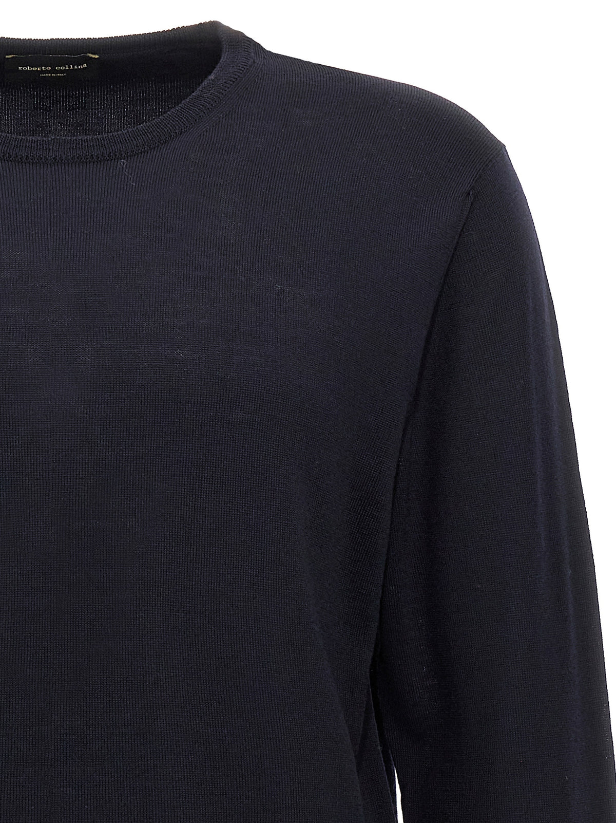 Roberto Collina Blue Merino Wool Cardigan