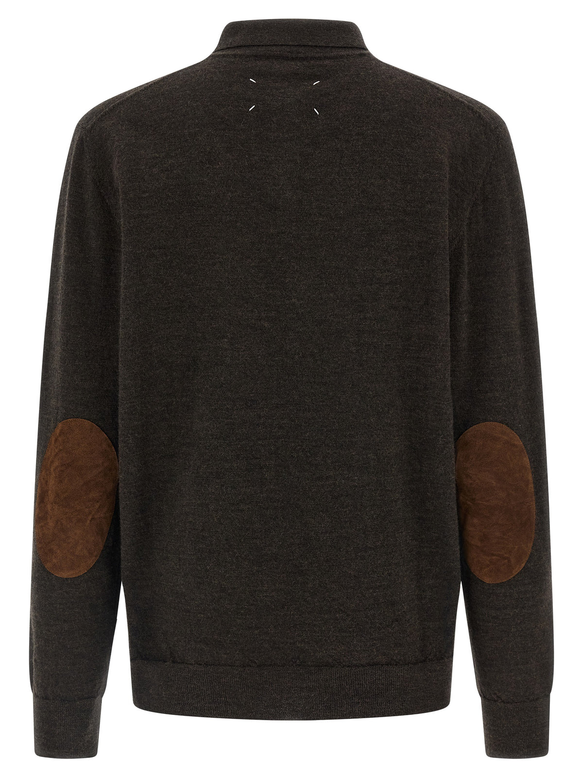 Maison Margiela Brown Wool Polo Shirt