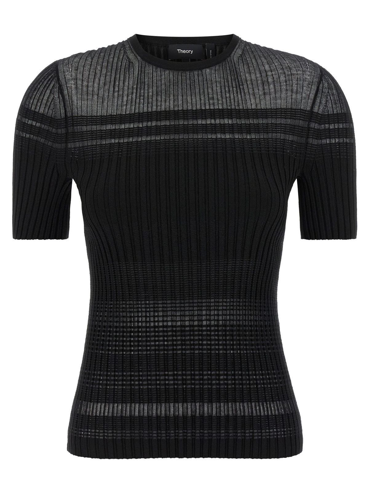 Theory Black Viscose T-Shirt