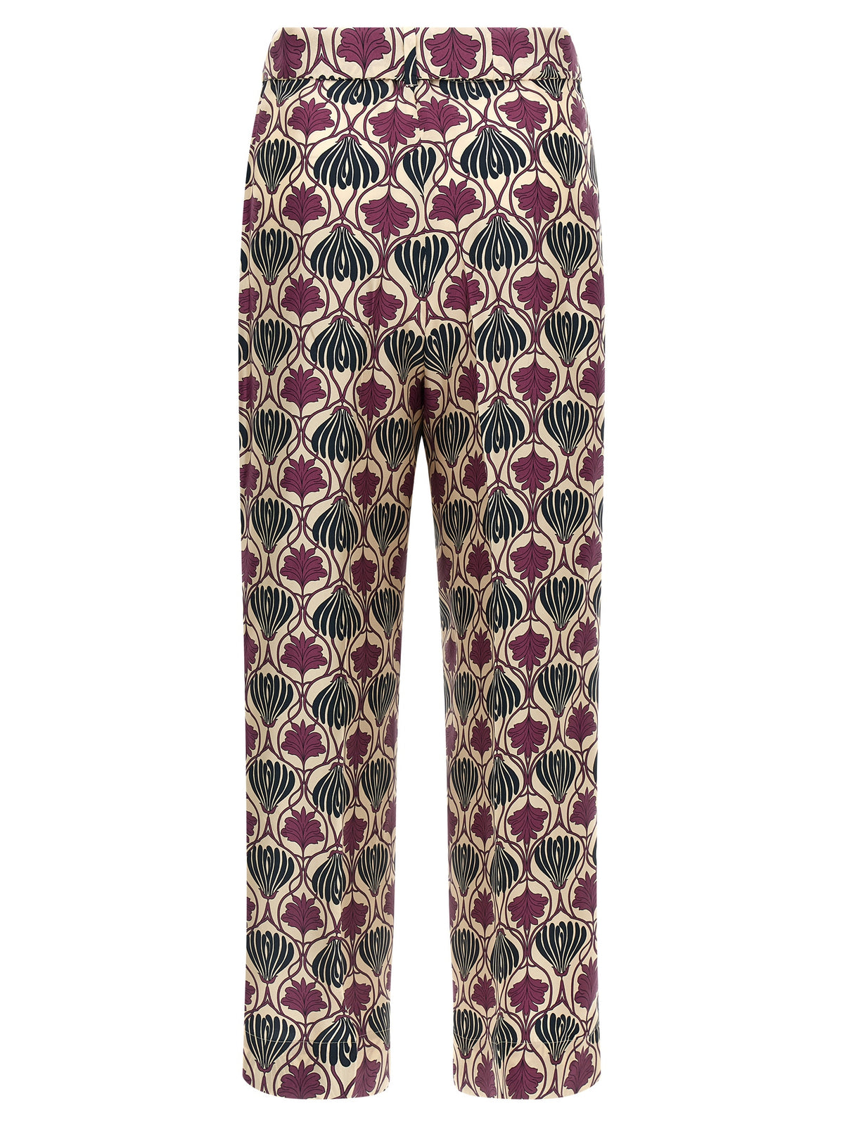 Max Mara Purple Silk Casual Pants