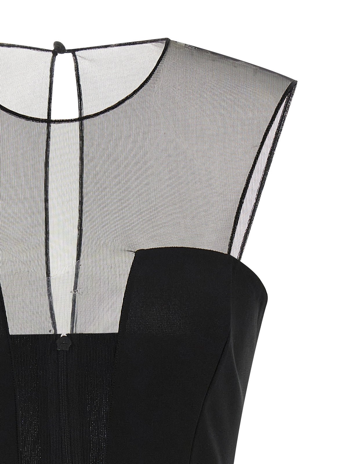 Nensi Dojaka Black Viscose Short Dress