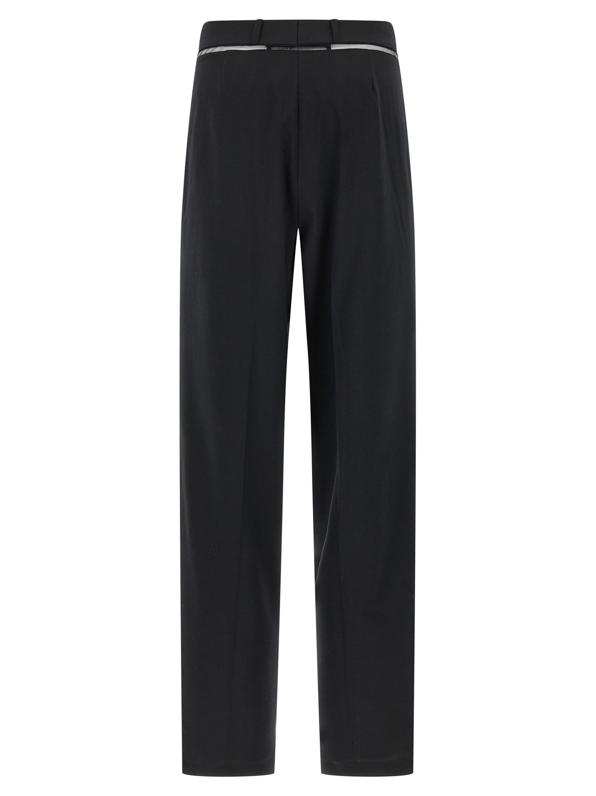 Nensi Dojaka Black Virgin Wool Casual Pants