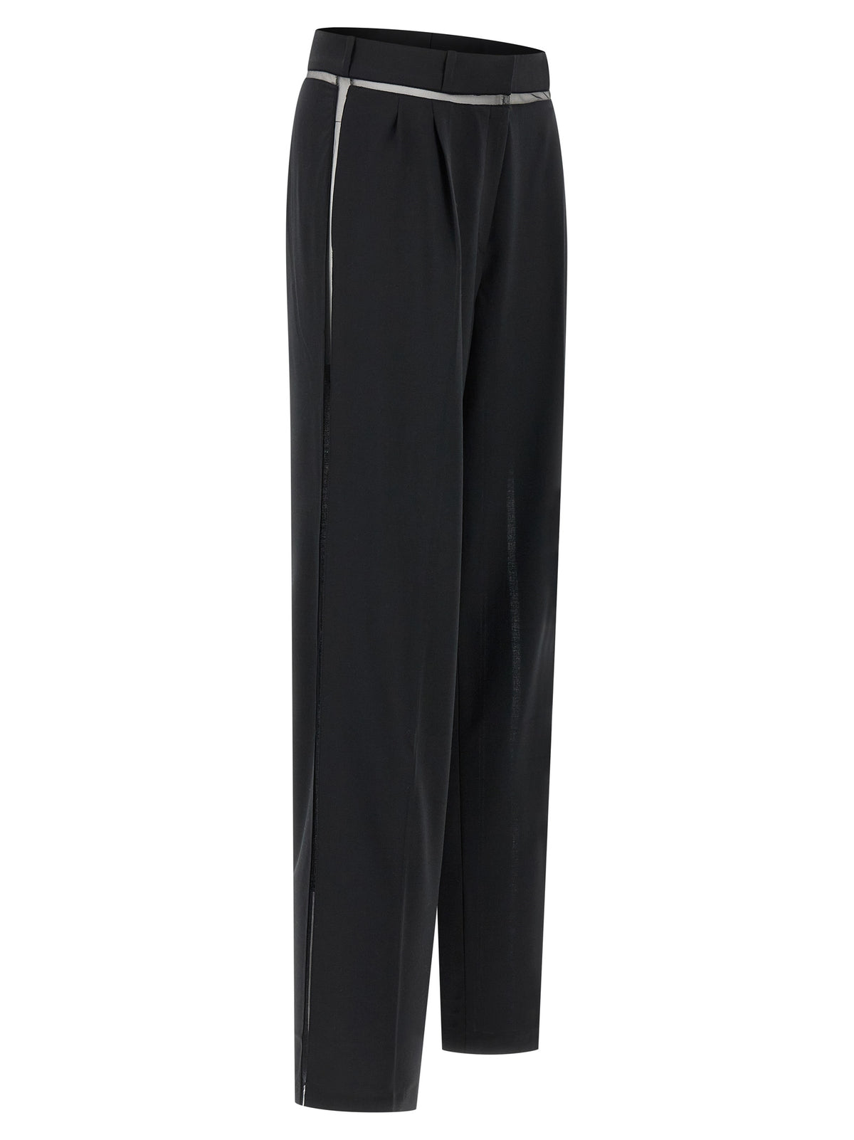 Nensi Dojaka Black Virgin Wool Casual Pants
