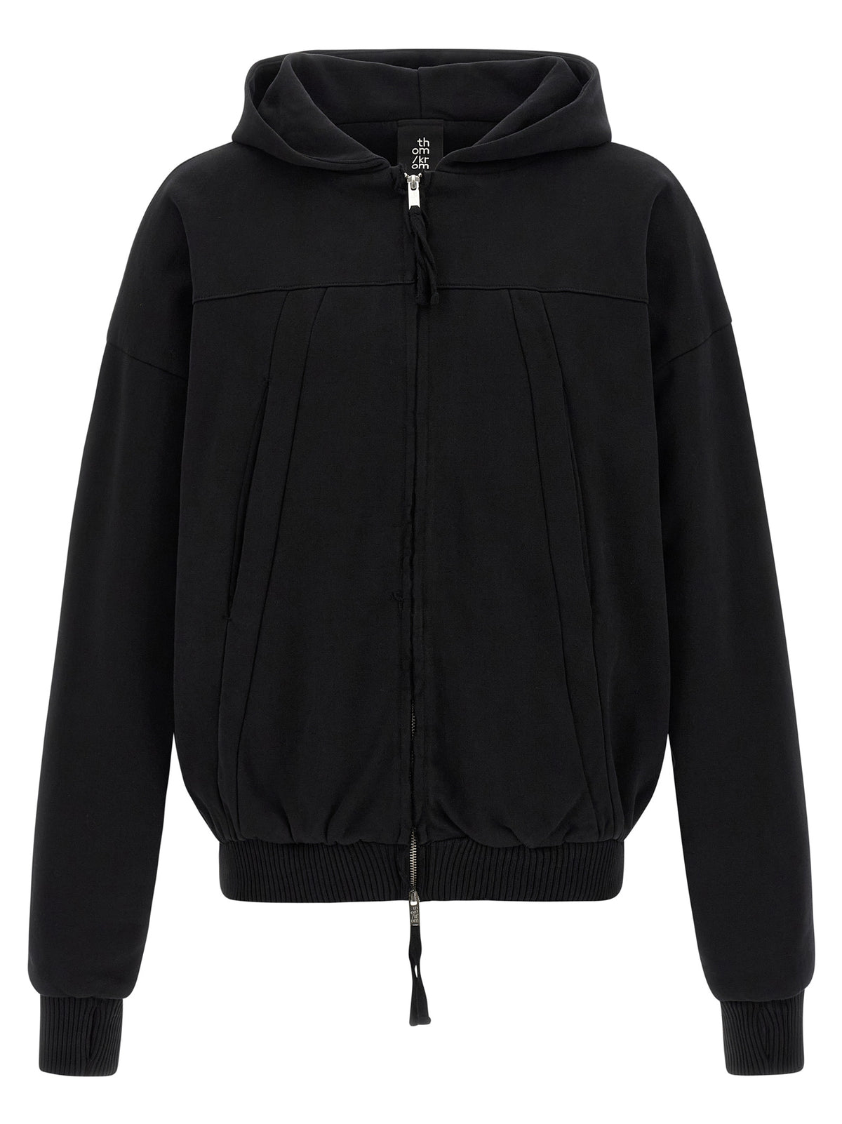 Thom Krom Black Cotton Sweatshirt