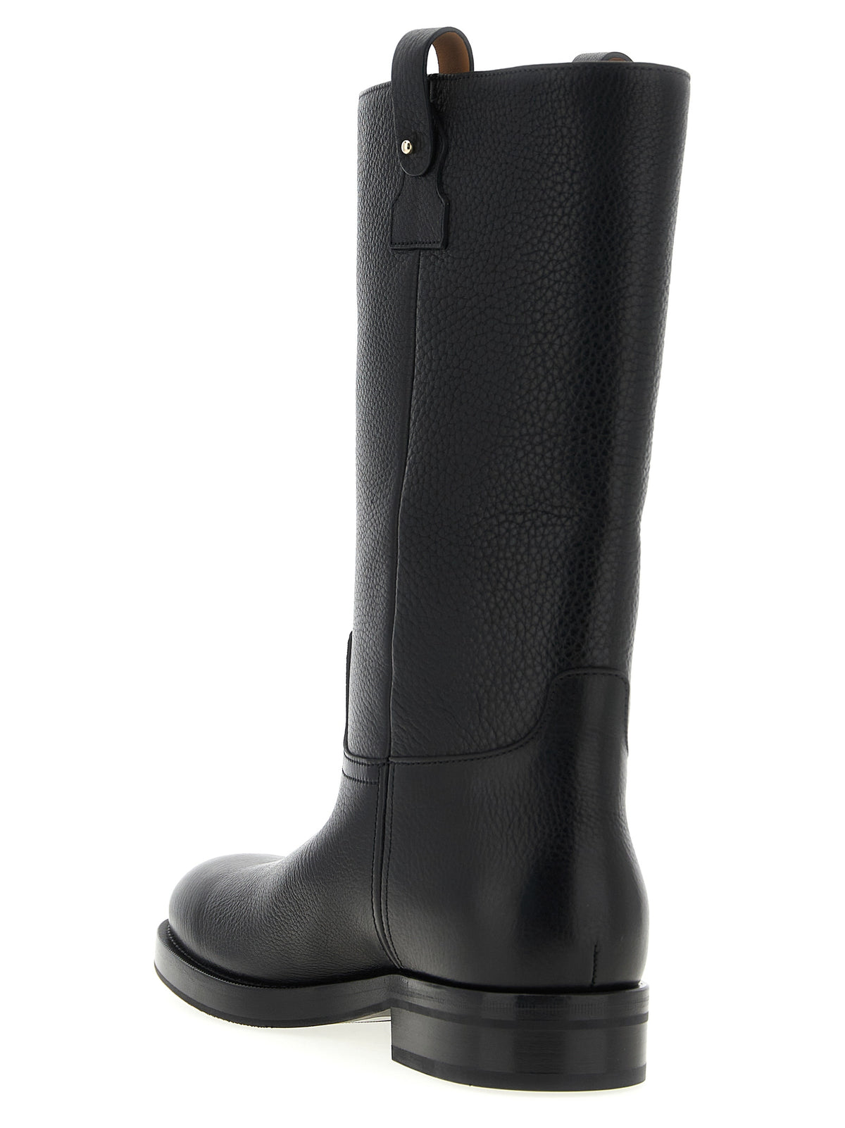 Church's Black Calfskin Over The Knee