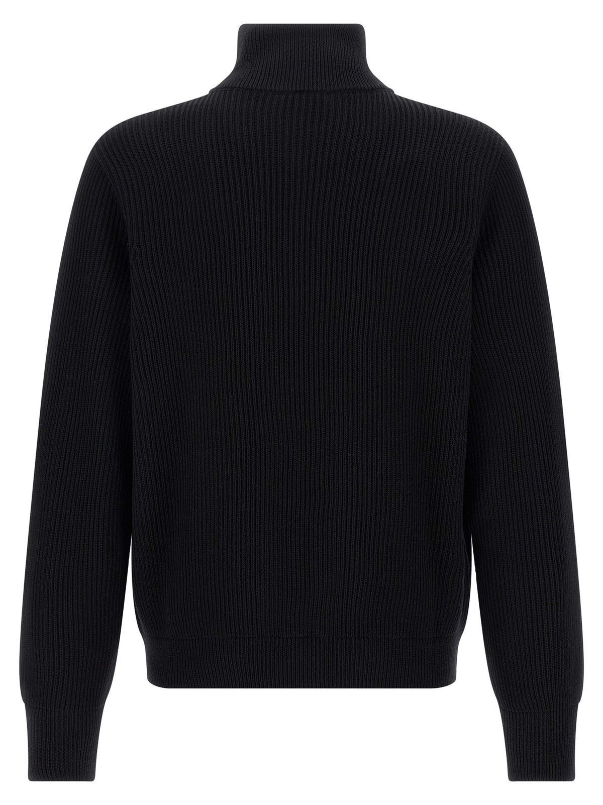 Roberto Collina Black Merino Wool Cardigan