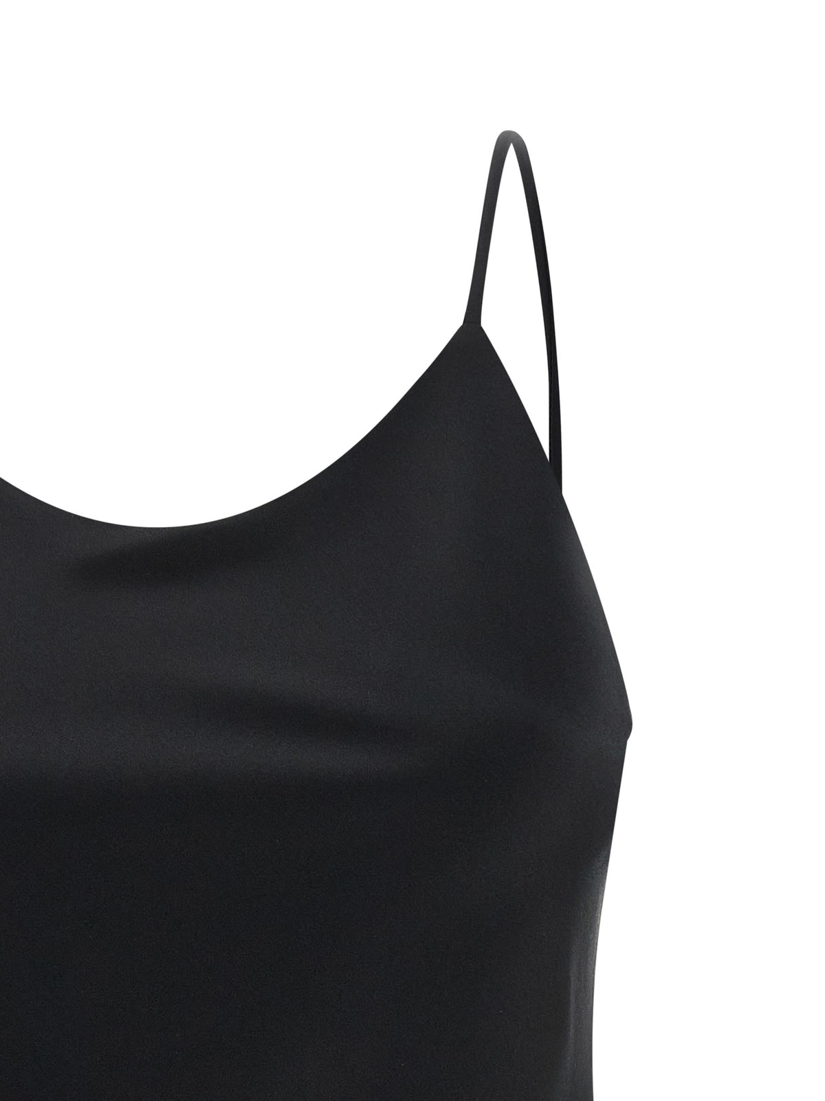 Max Mara Black Silk Tank Tops
