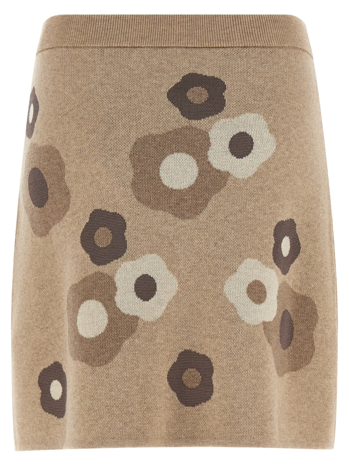 Kenzo Beige Wool Long Skirt