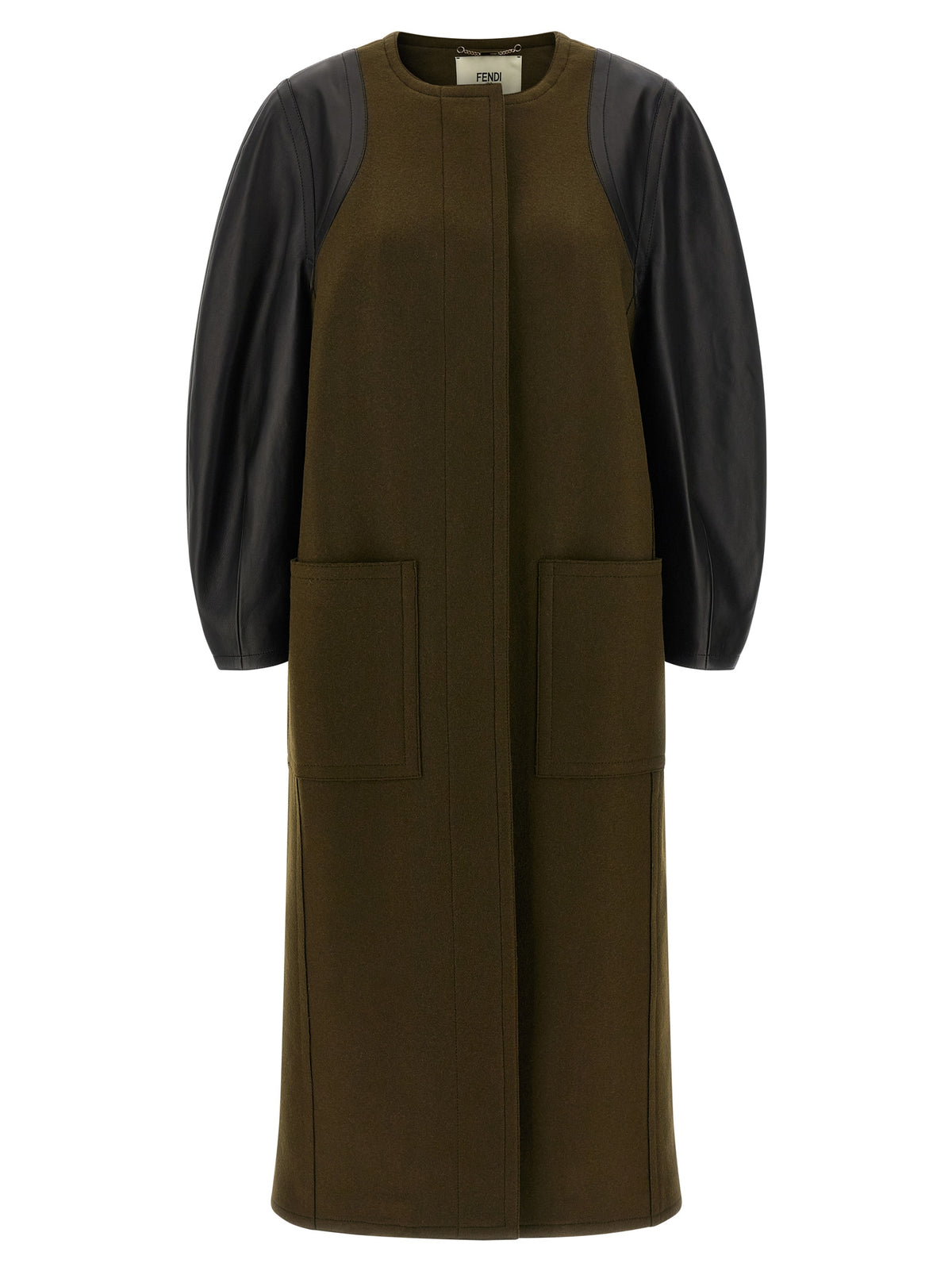 Fendi Bicolor Viscose Coat