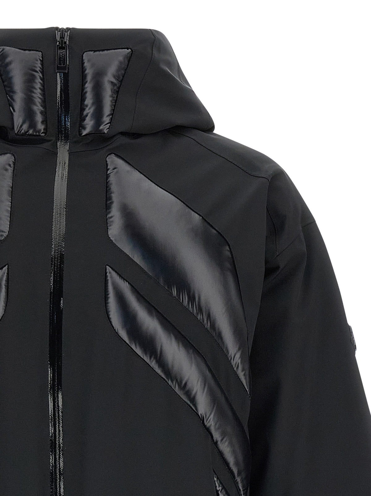 MONCLER GENIUS Black Polyamide Full-Length Jacket