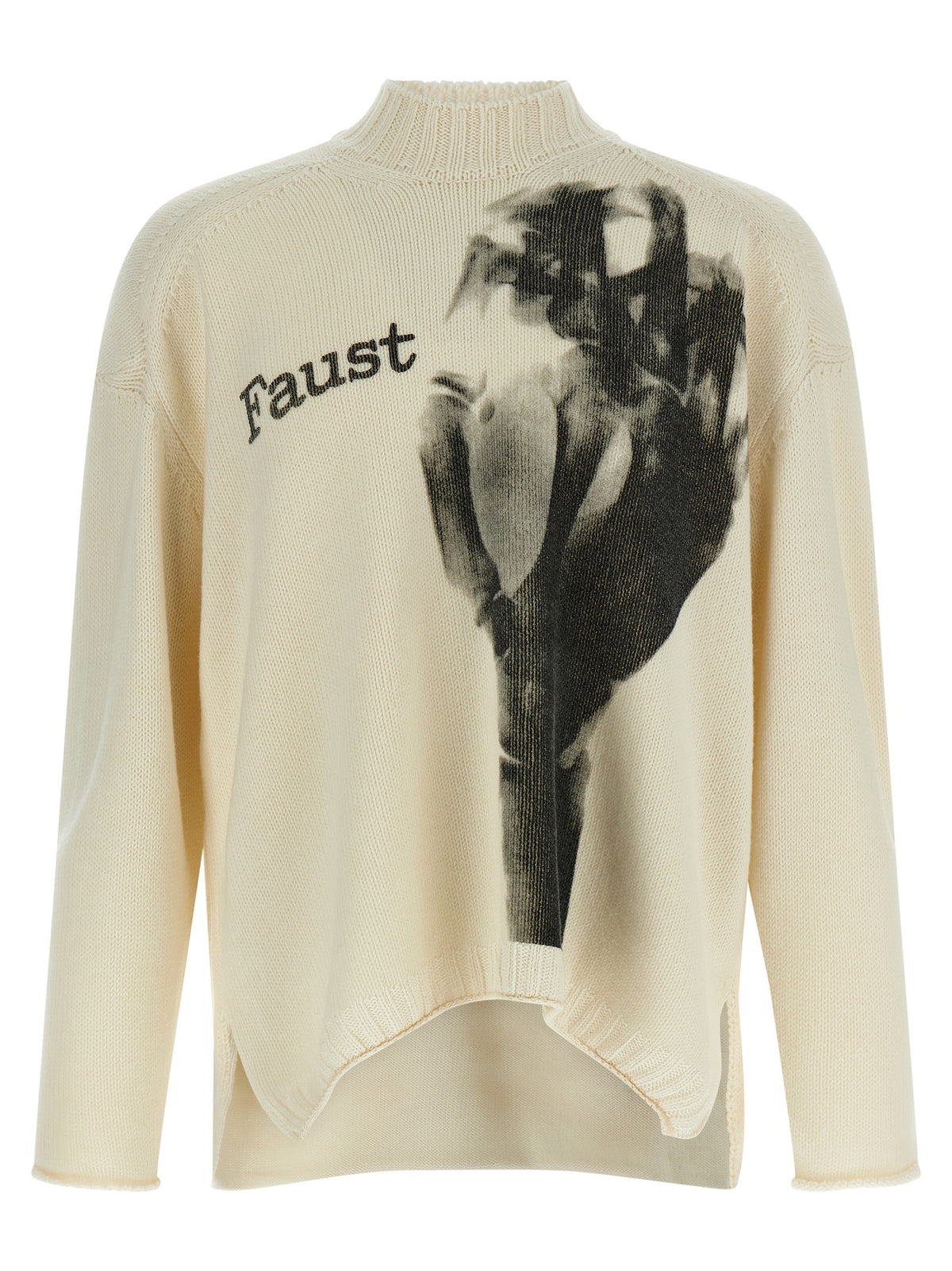Undercover White Wool Cardigan
