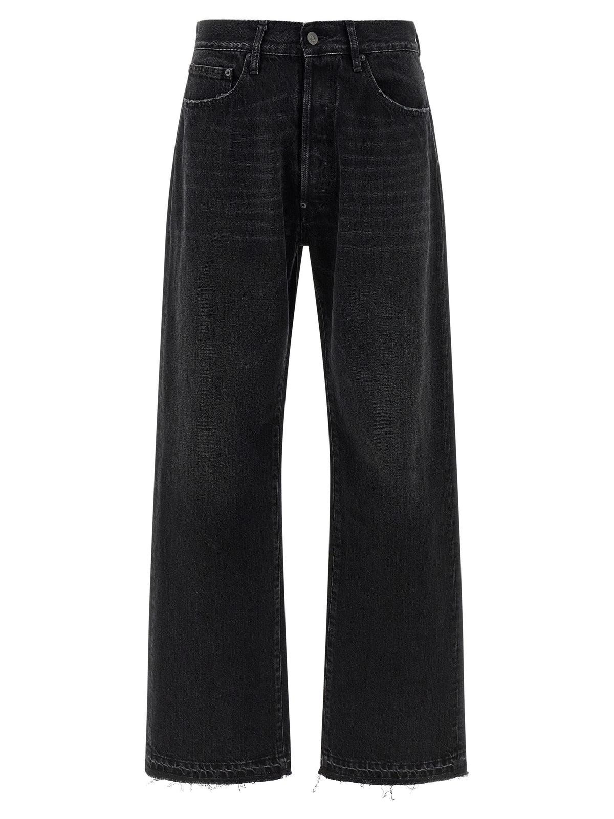 Maison Margiela Black Cotton Straight-Leg Jeans