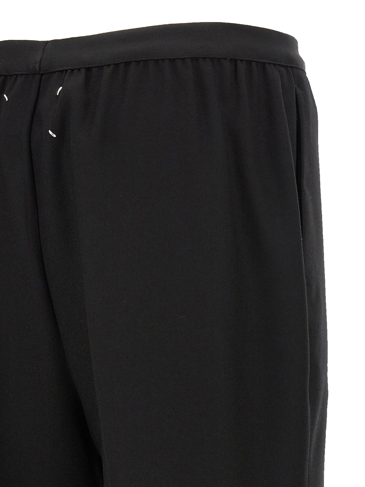 Maison Margiela Black Virgin Wool Casual Pants