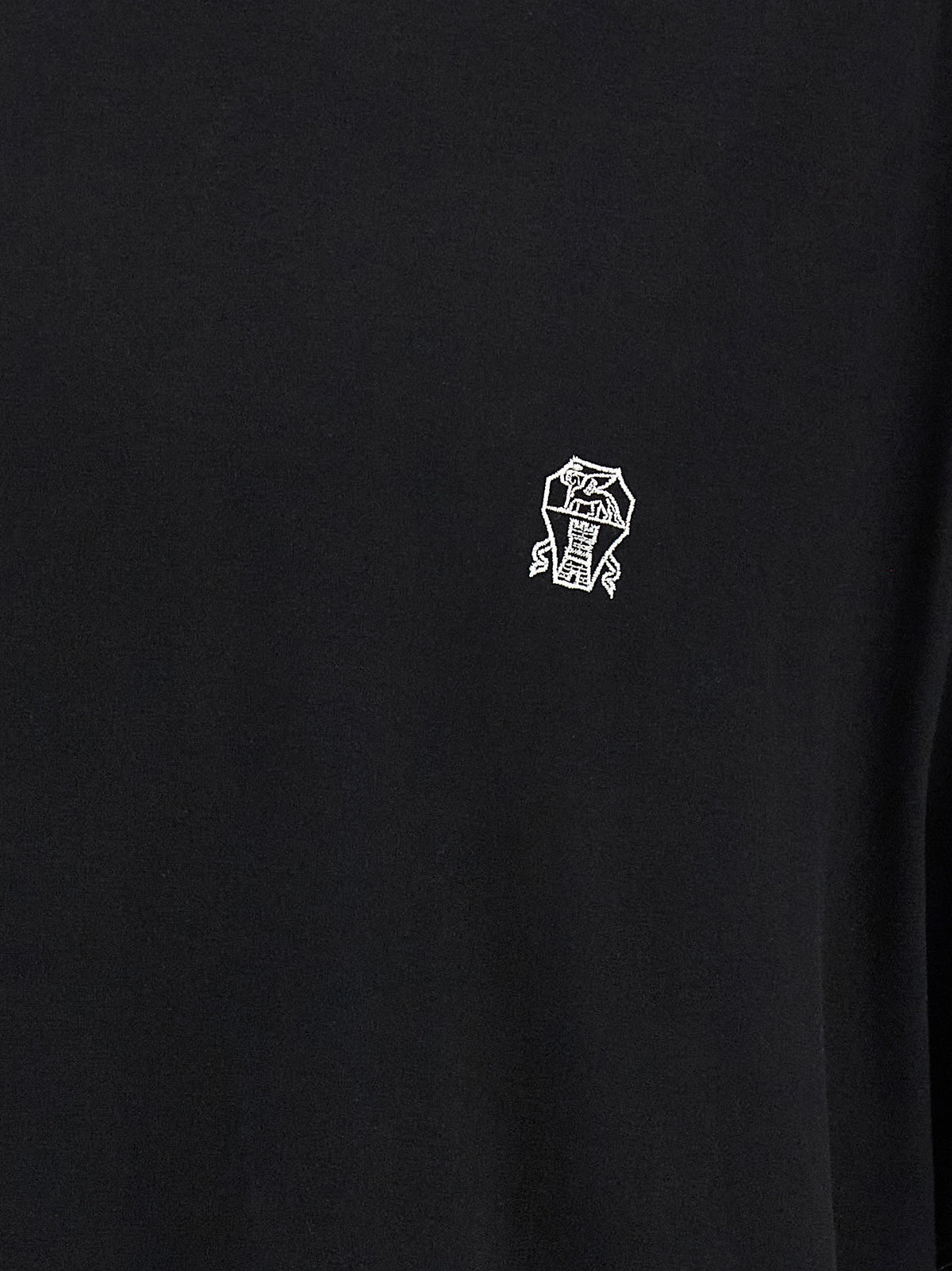Brunello Cucinelli Black Cotton T-Shirt