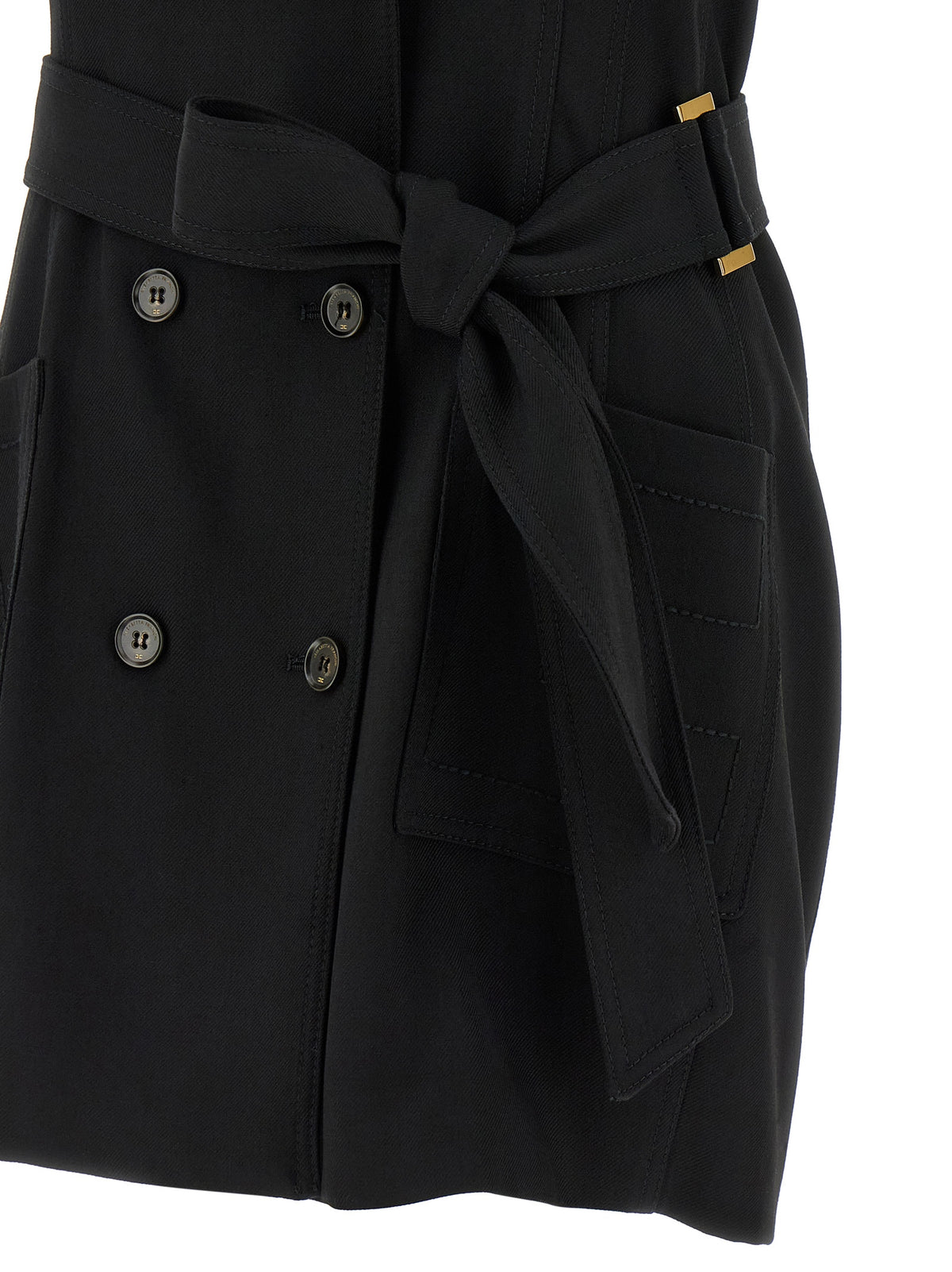 Elisabetta Franchi Black Viscose Short Dress
