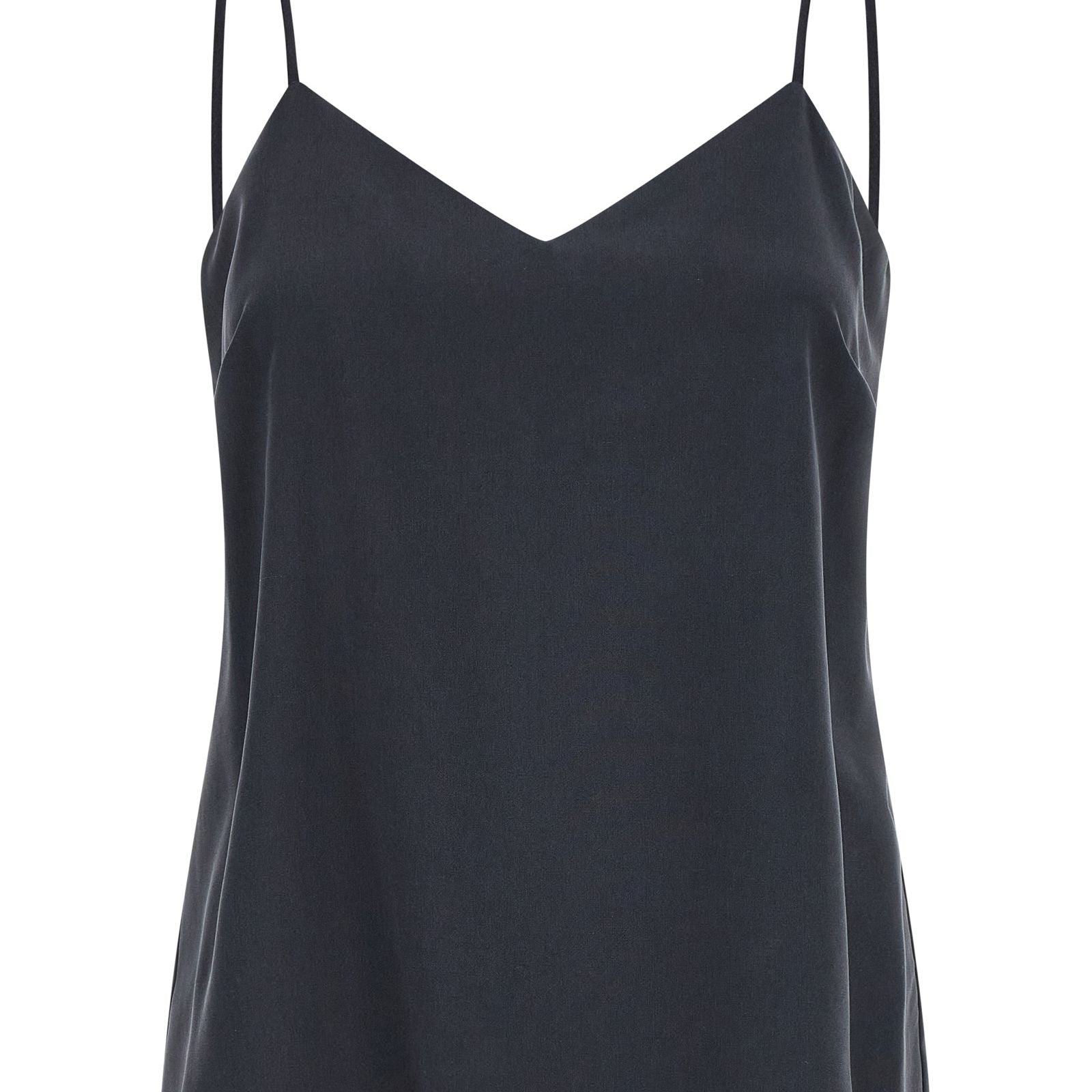 Max Mara Gray Silk Sleeveles T-Shirt