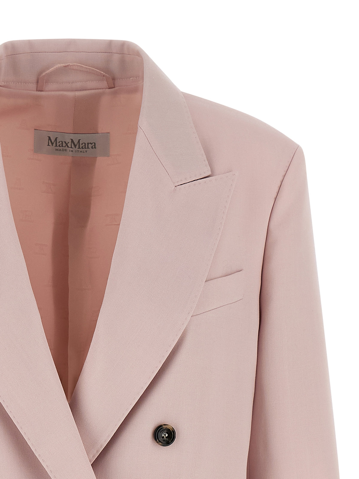 Max Mara Multicolor Virgin Wool Blazer