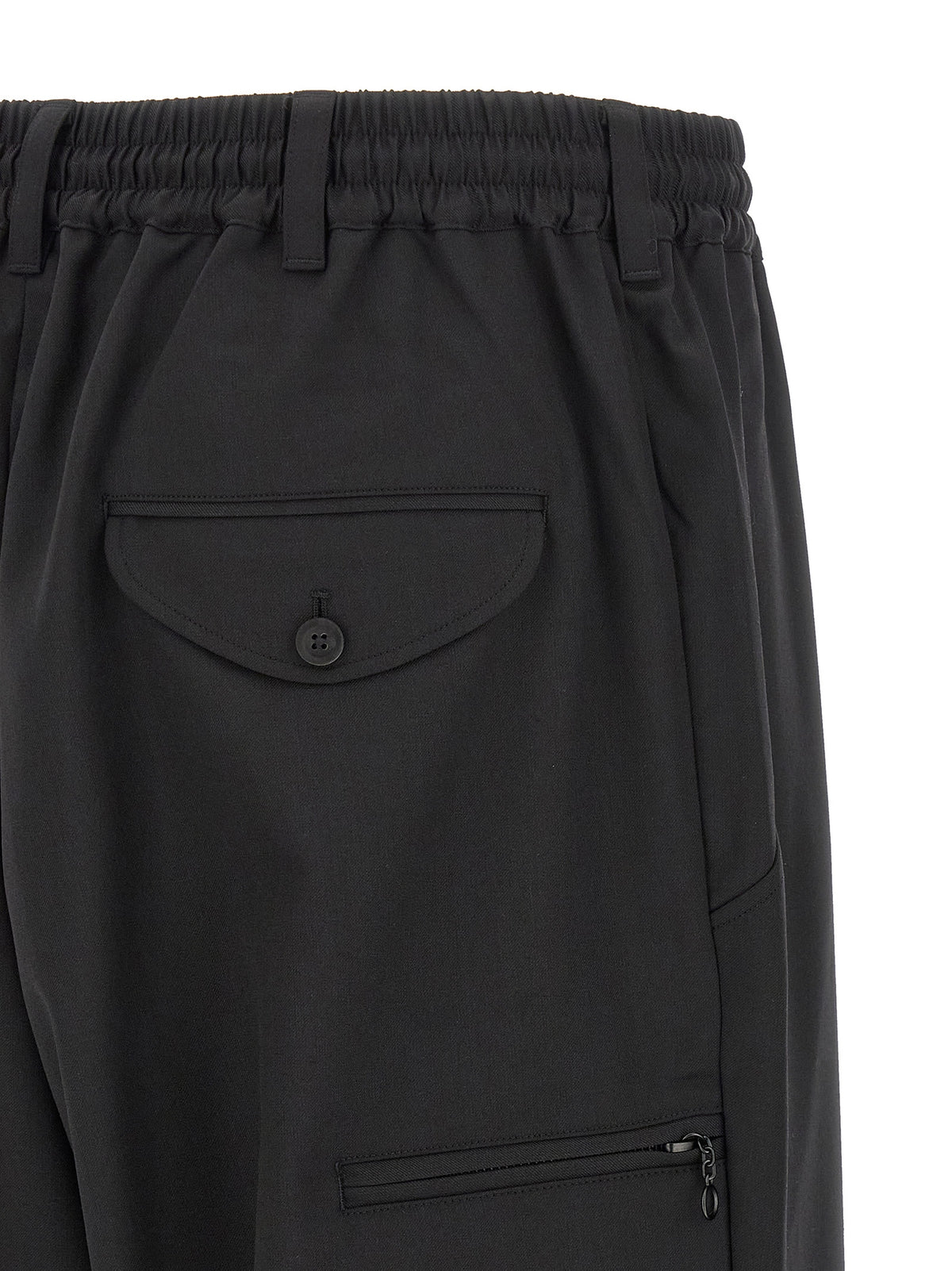 Y-3 Black Polyester Casual Pants