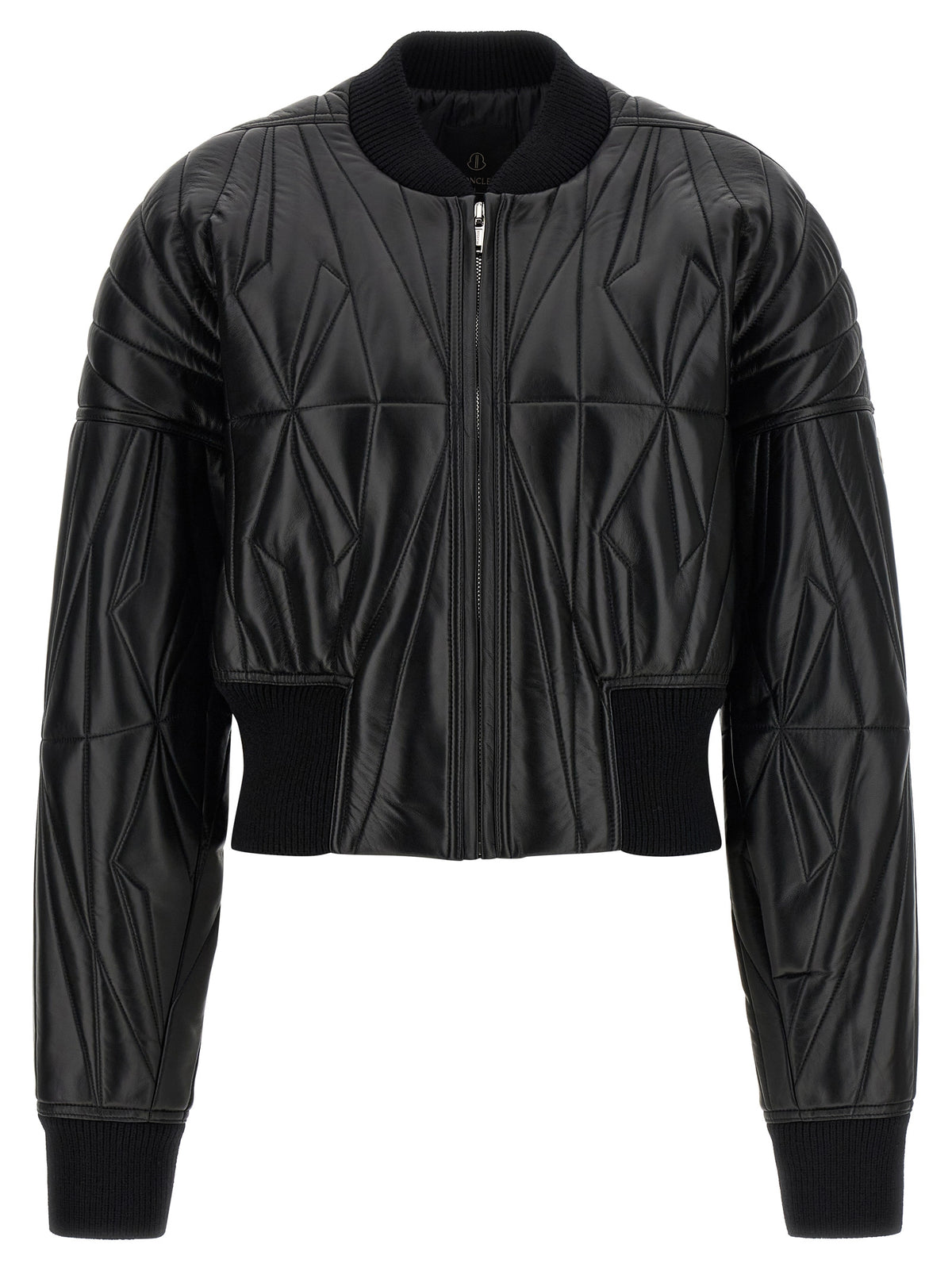 Rick Owens Black Lamb Leather Leather Jacket