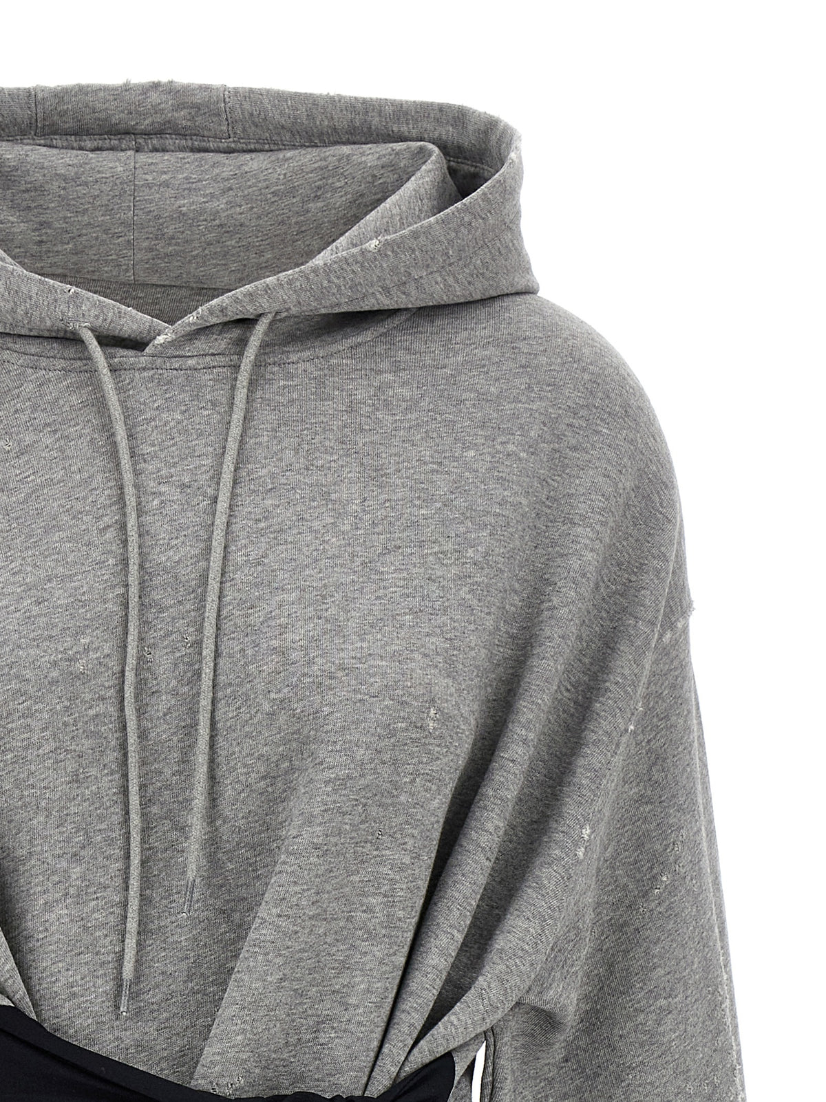 MM6 Maison Margiela Gray Cotton Short Dress