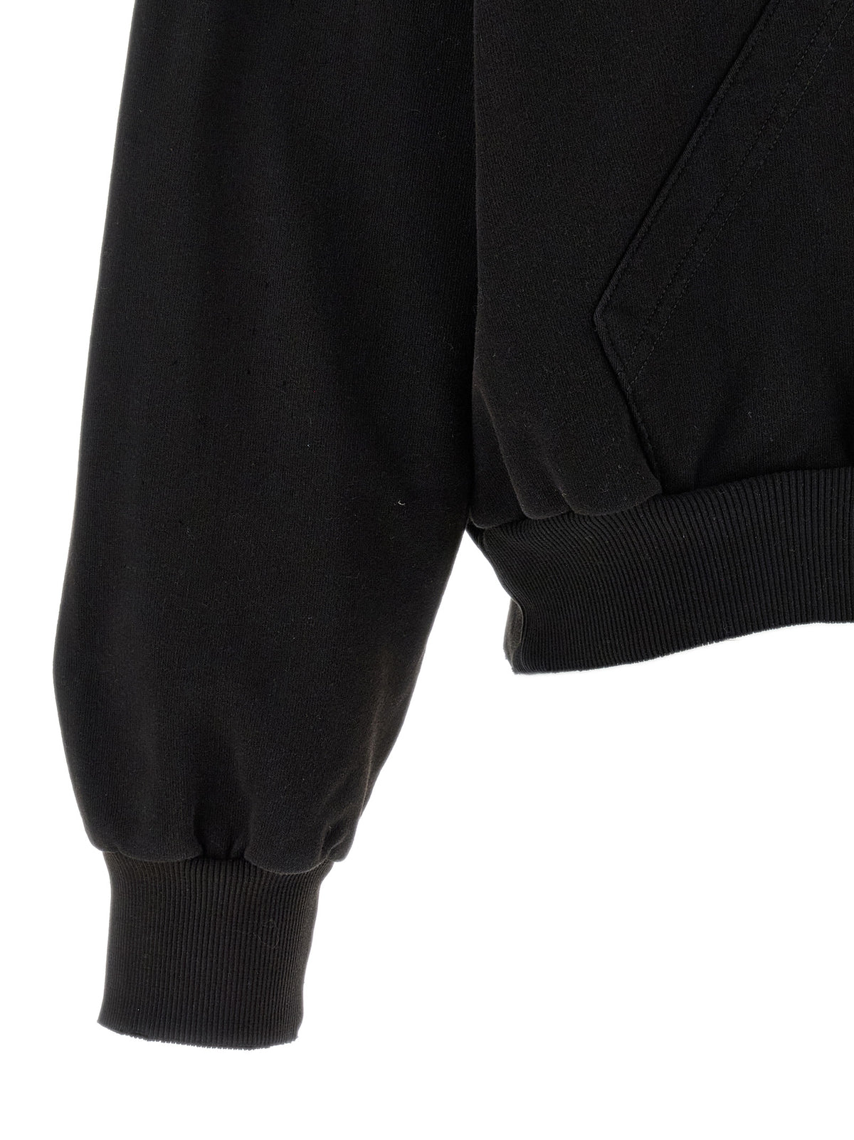 MM6 Maison Margiela Black Cotton Sweatshirt