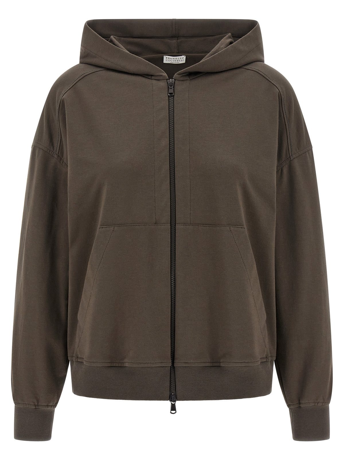 Brunello Cucinelli Brown Cotton Hoodie