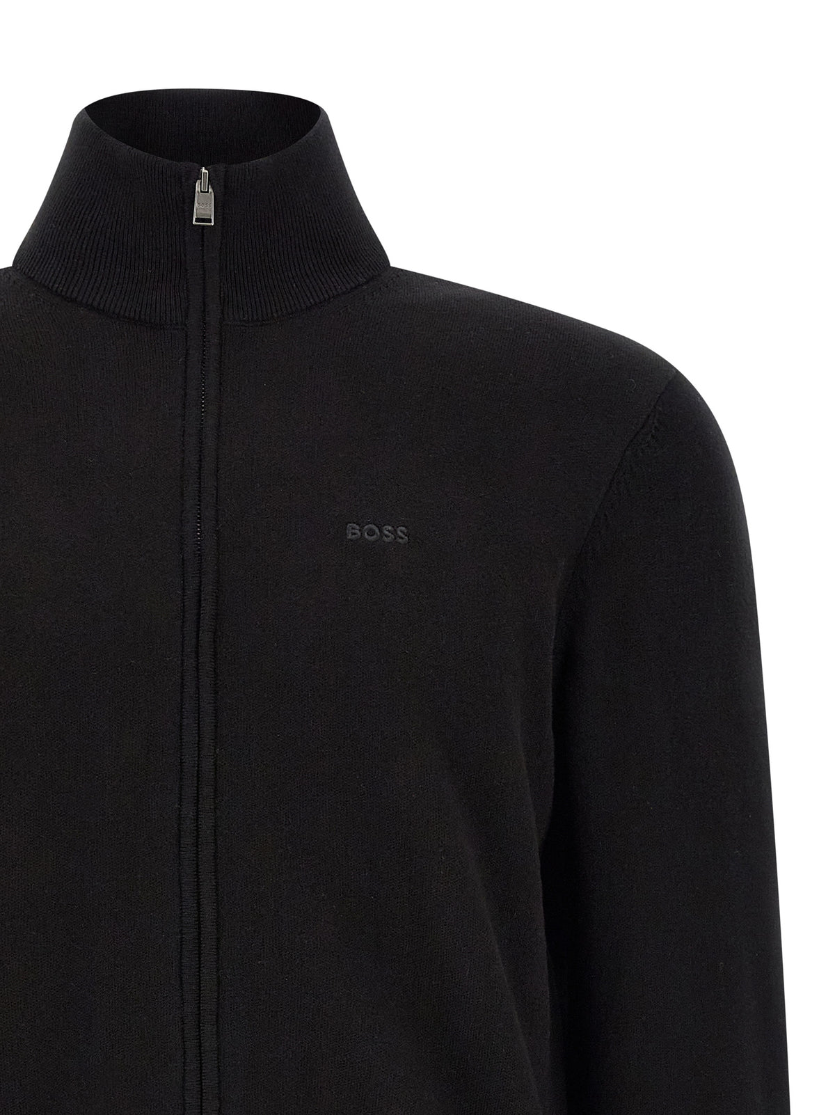 Hugo Boss Black Cotton Cardigan