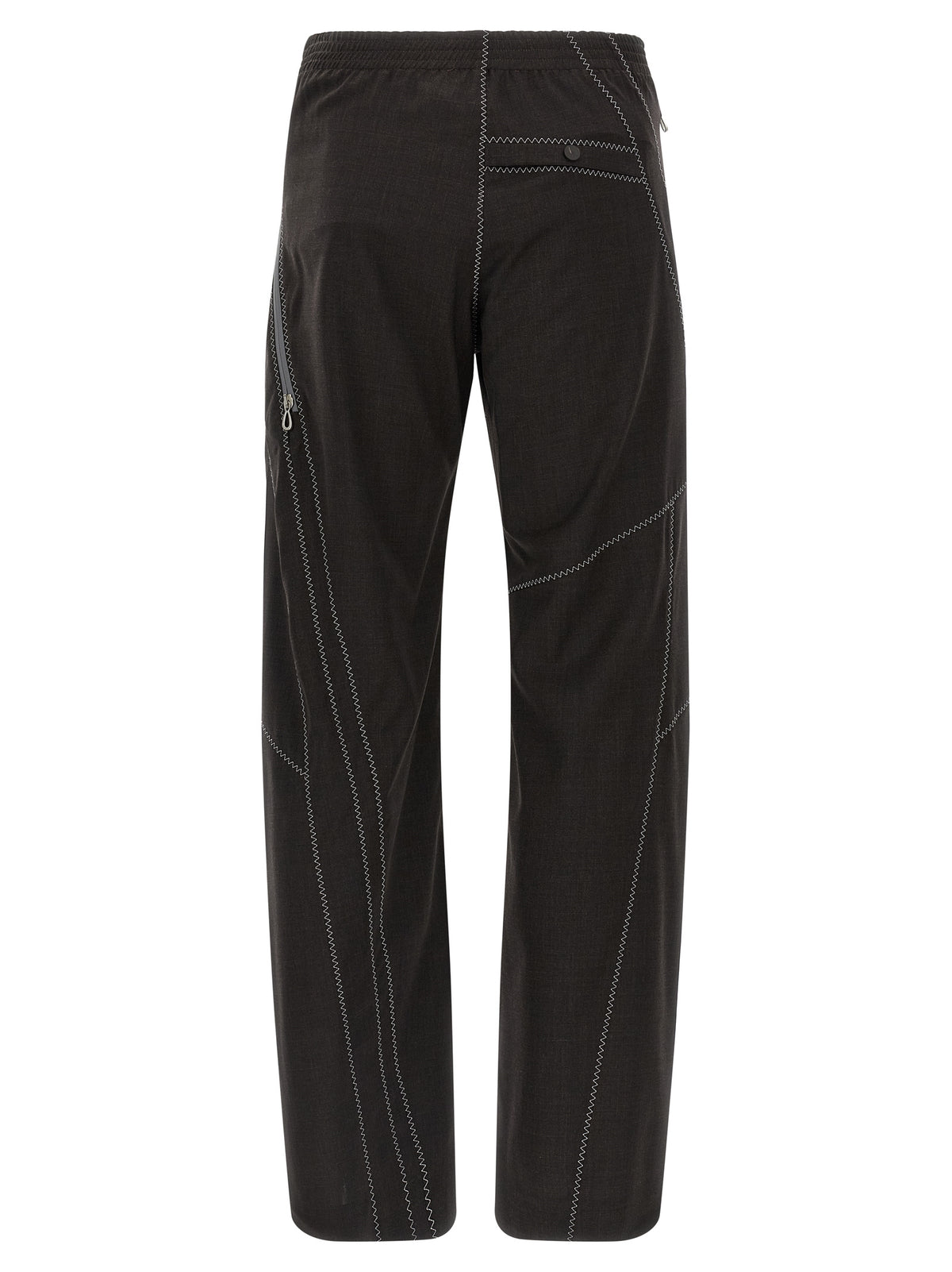 Kiko Kostadinov Brown Virgin Wool Casual Pants