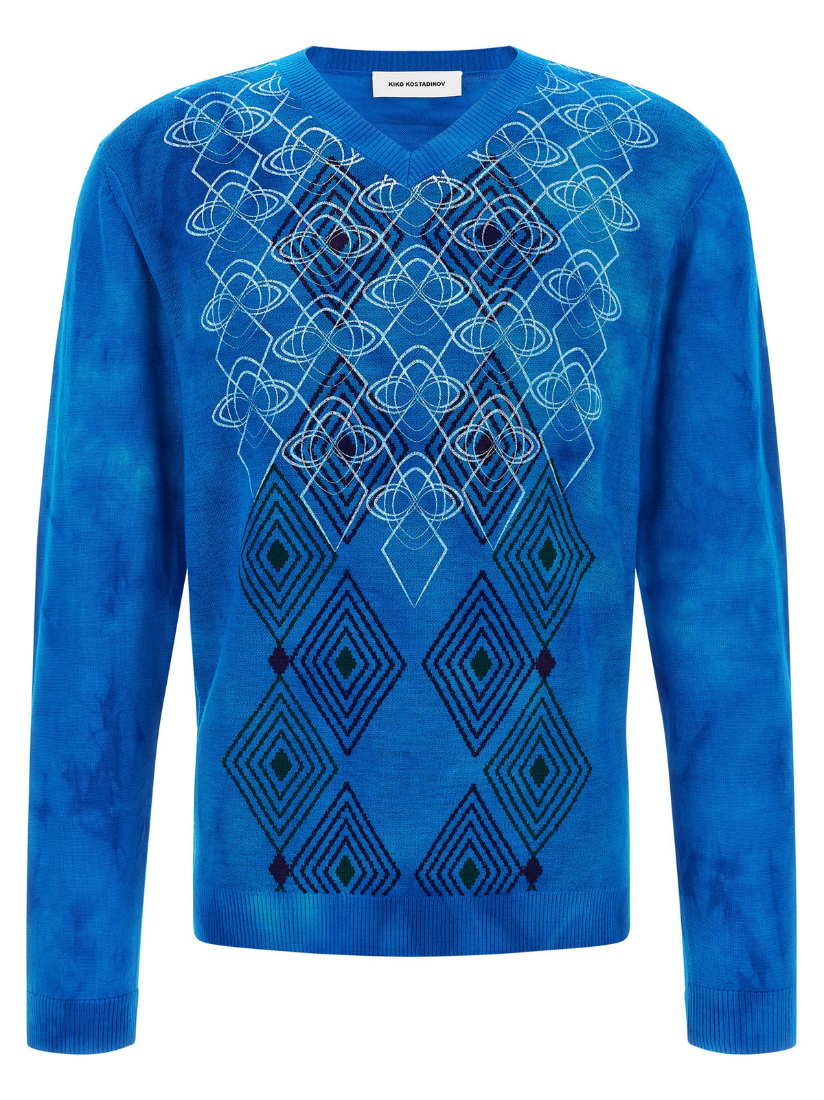 Kiko Kostadinov Blue Wool Cardigan