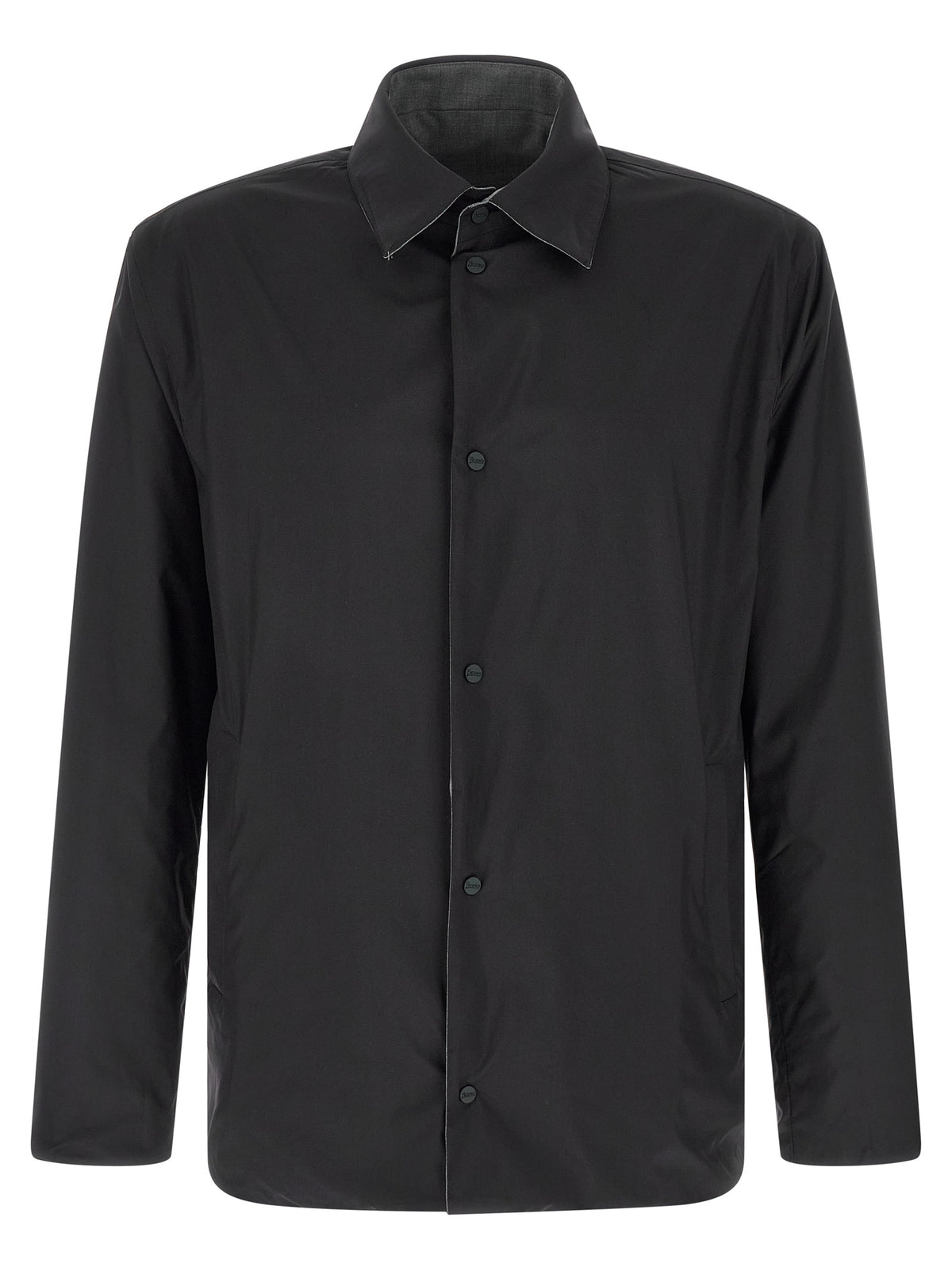 Herno Gray Polyester Full-Length Jacket